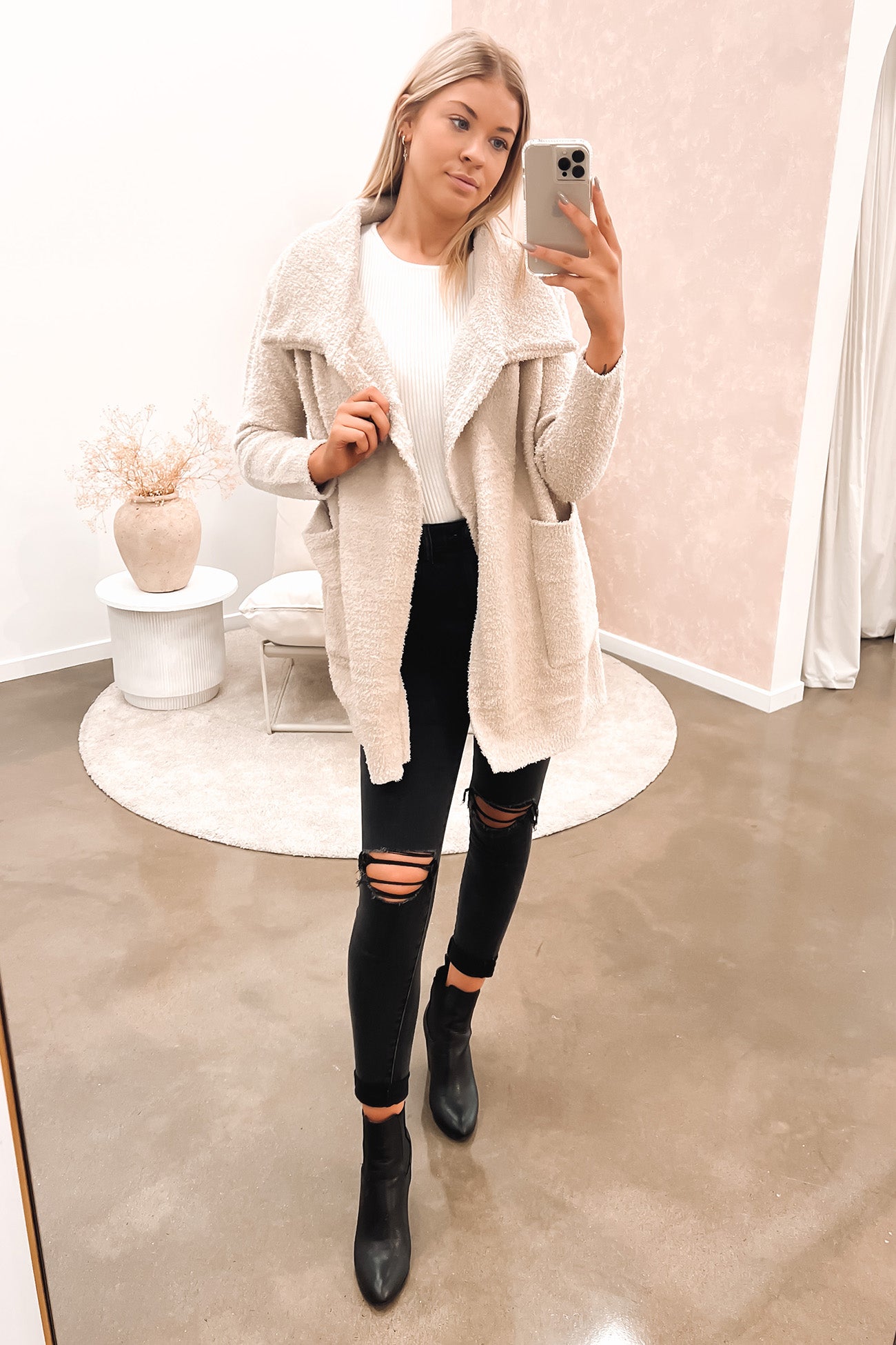 Genevieve Coatigan Cream