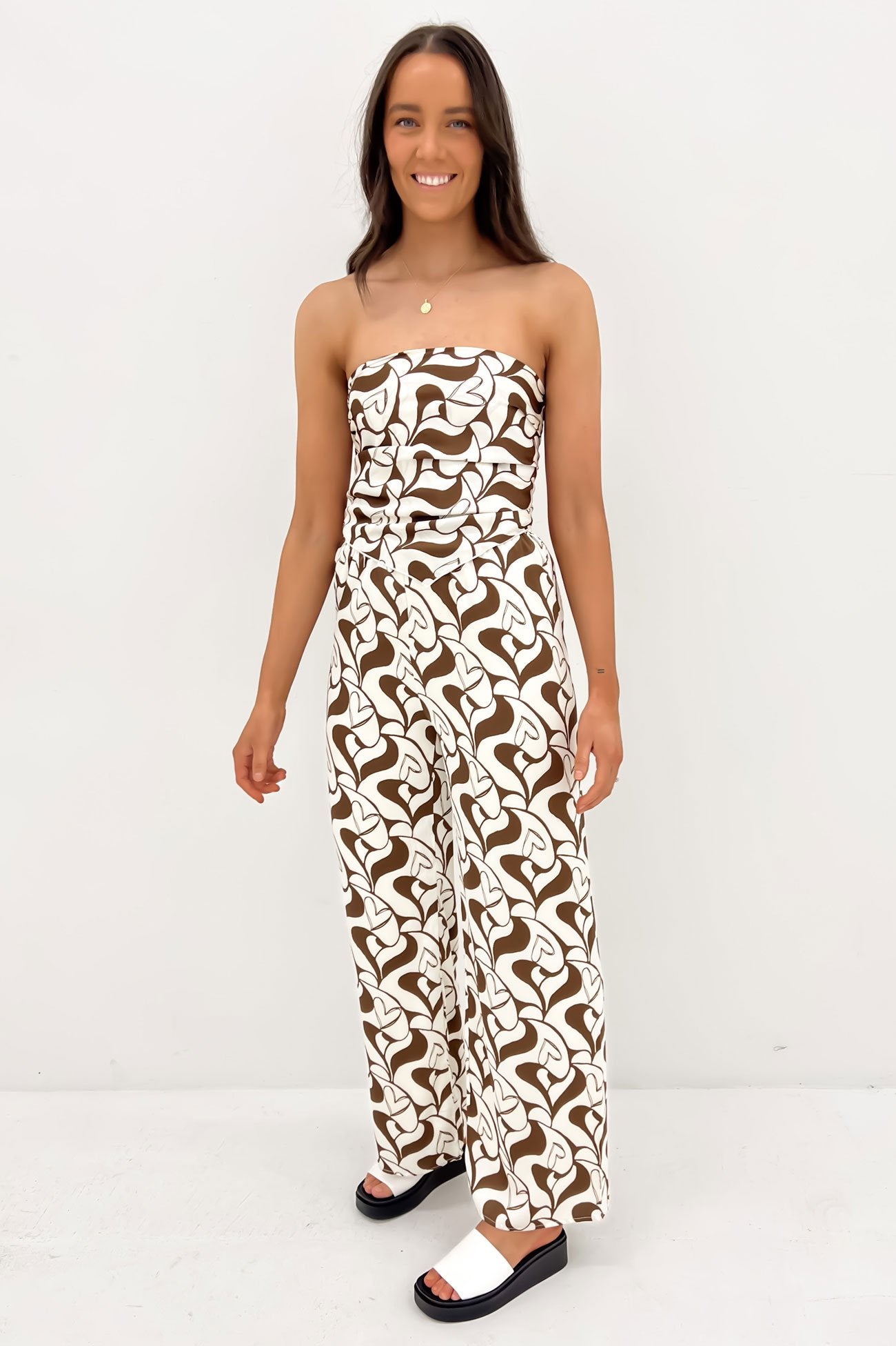 Harriet Pant Brown Cream