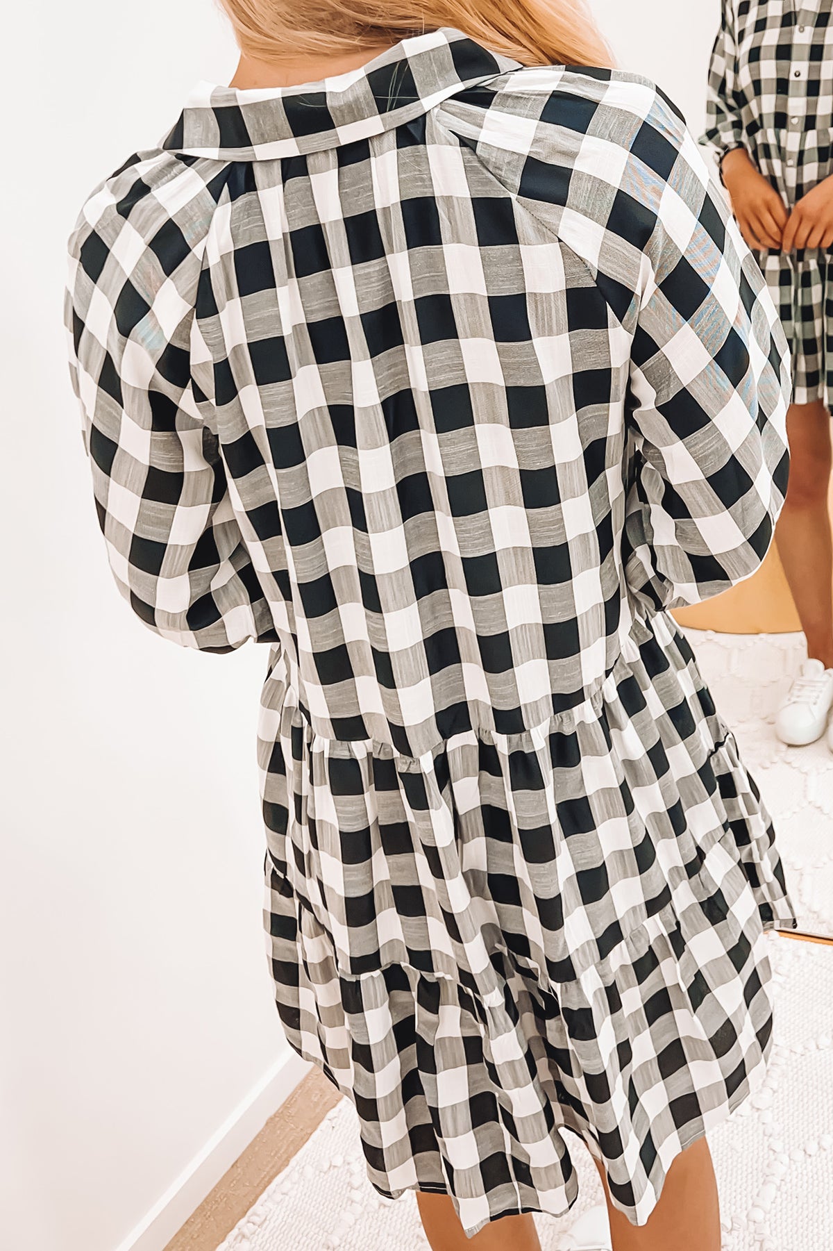 Hattie Mini Dress Black Check