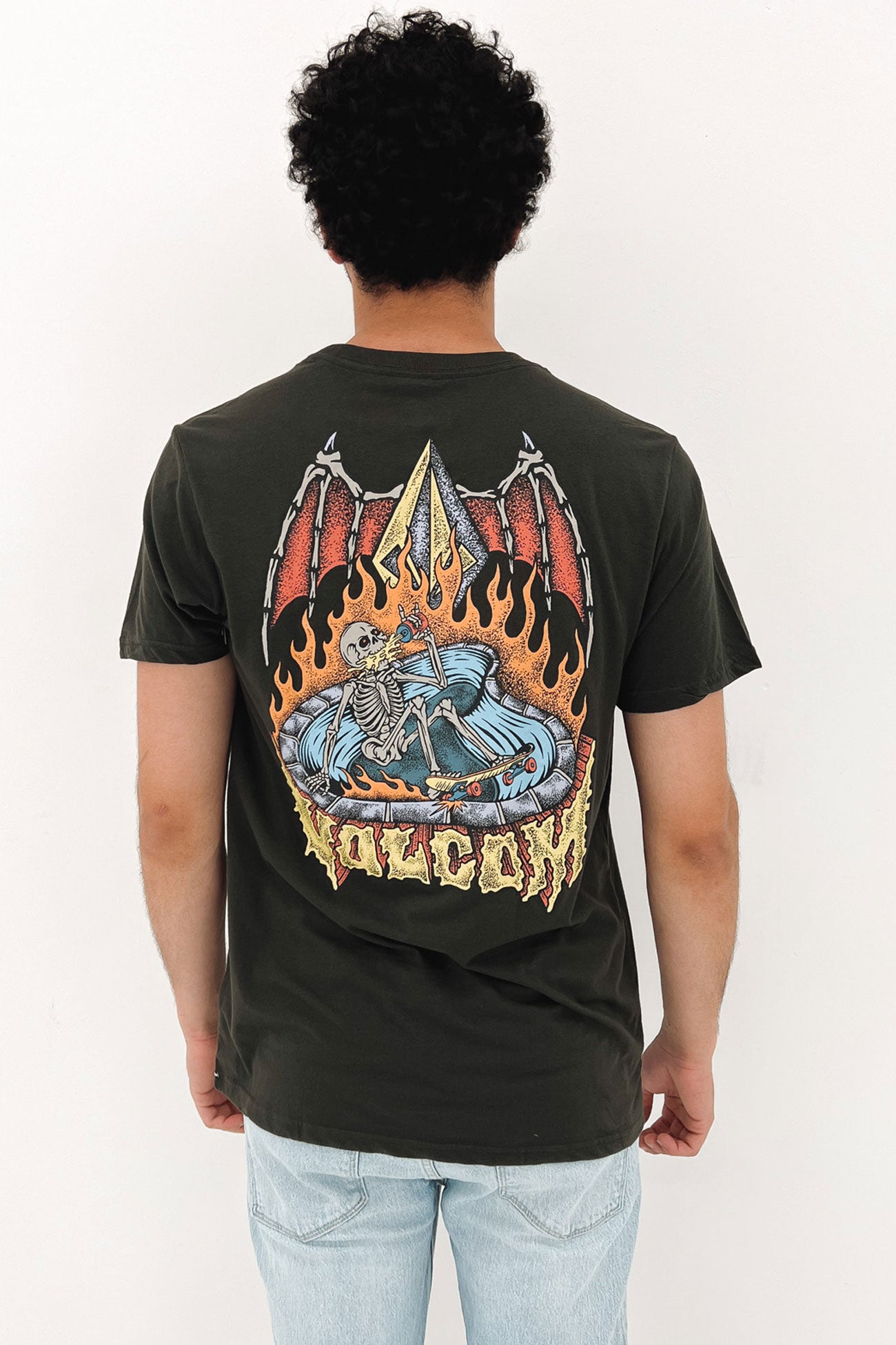 Hessian Short Sleeve Tee Washed Black