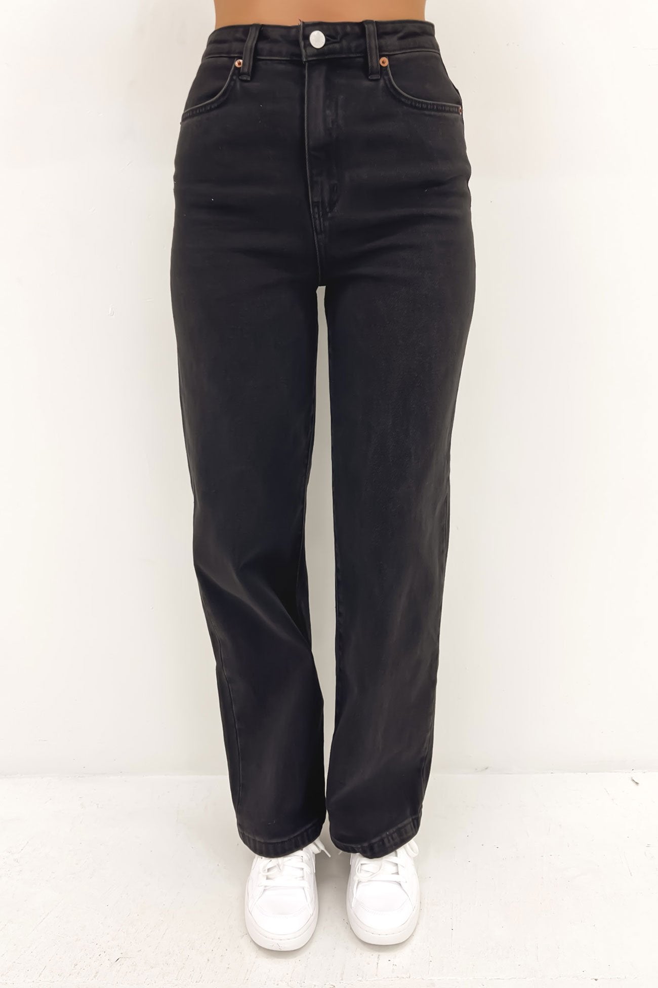 Hi Wide Leg Jean Vintage Black