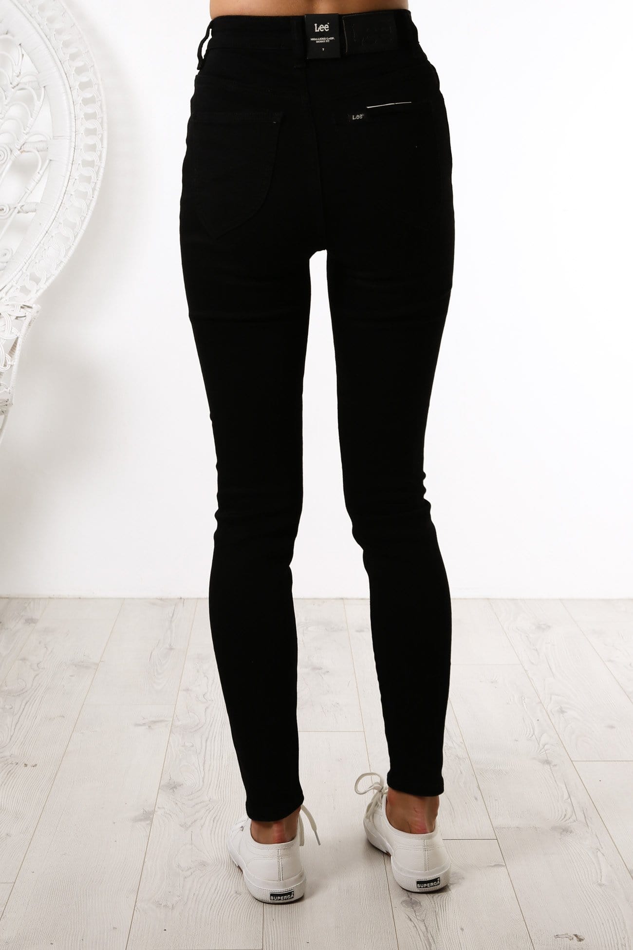 High Licks Crop Jean Primo Black