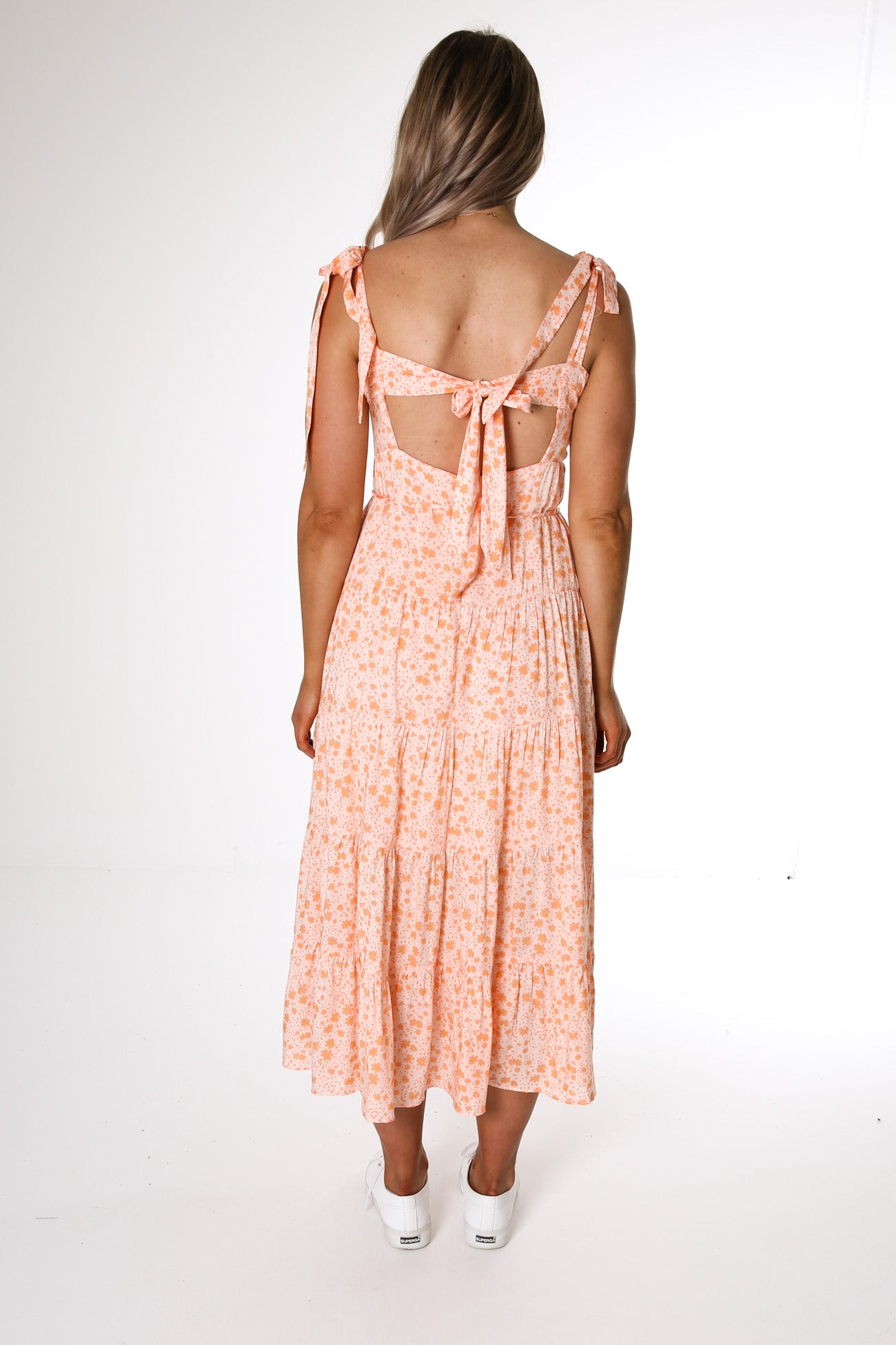 Holly Midi Dress Orange