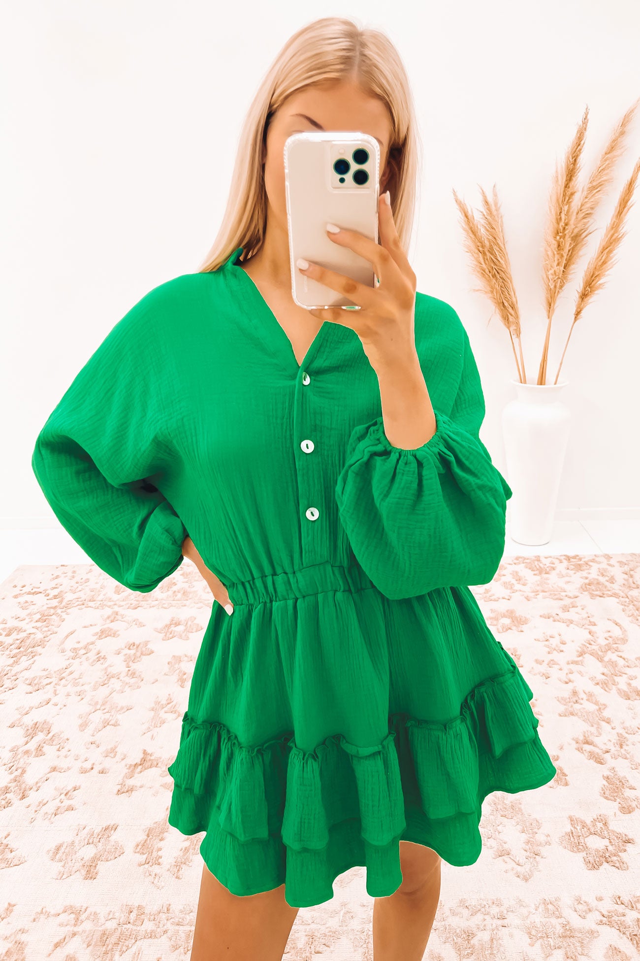 Hyatt Mini Dress Green