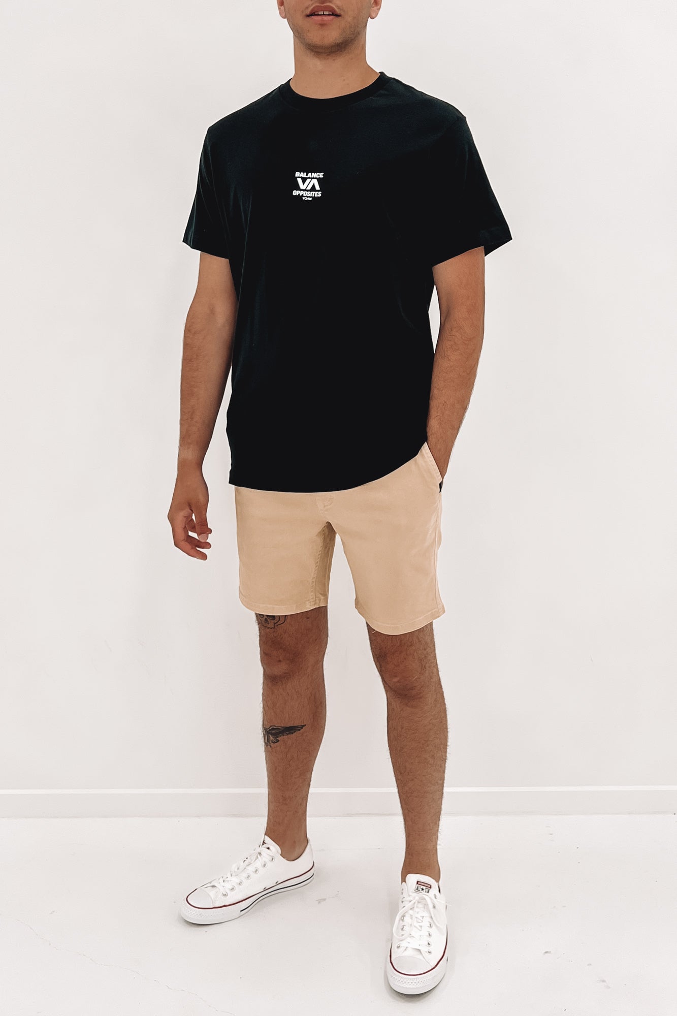 RVCA Trainer Short Sleeve Tee Black