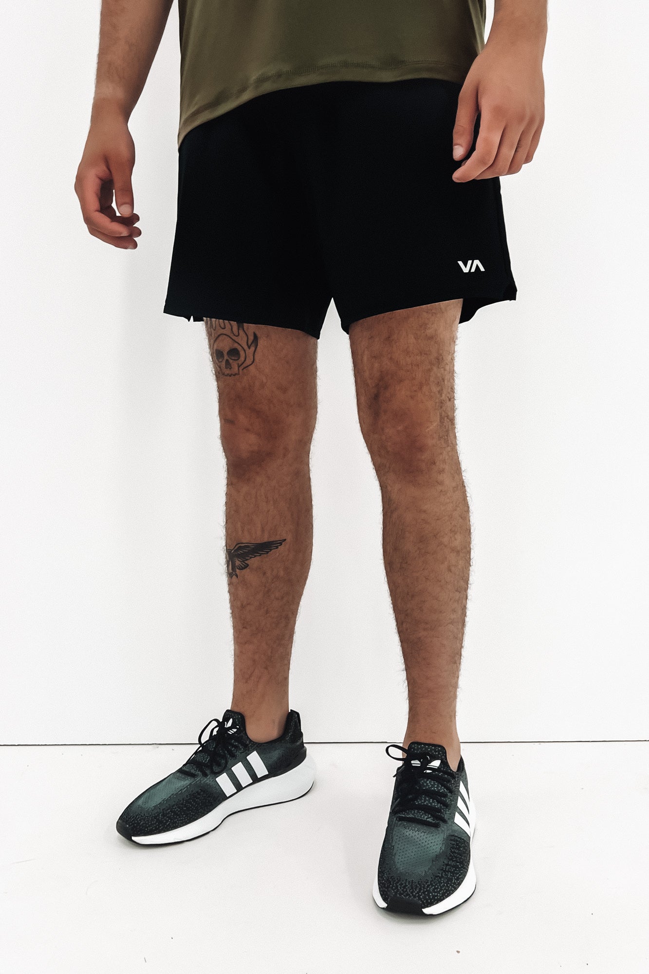 Yogger Stretch Elastic Short 17" Black