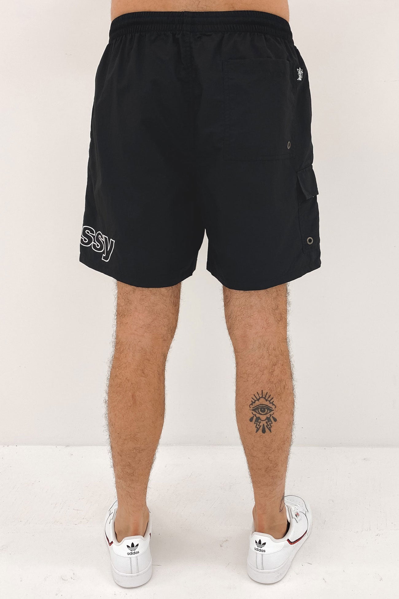 Italic Pocket Long Beachshort Black