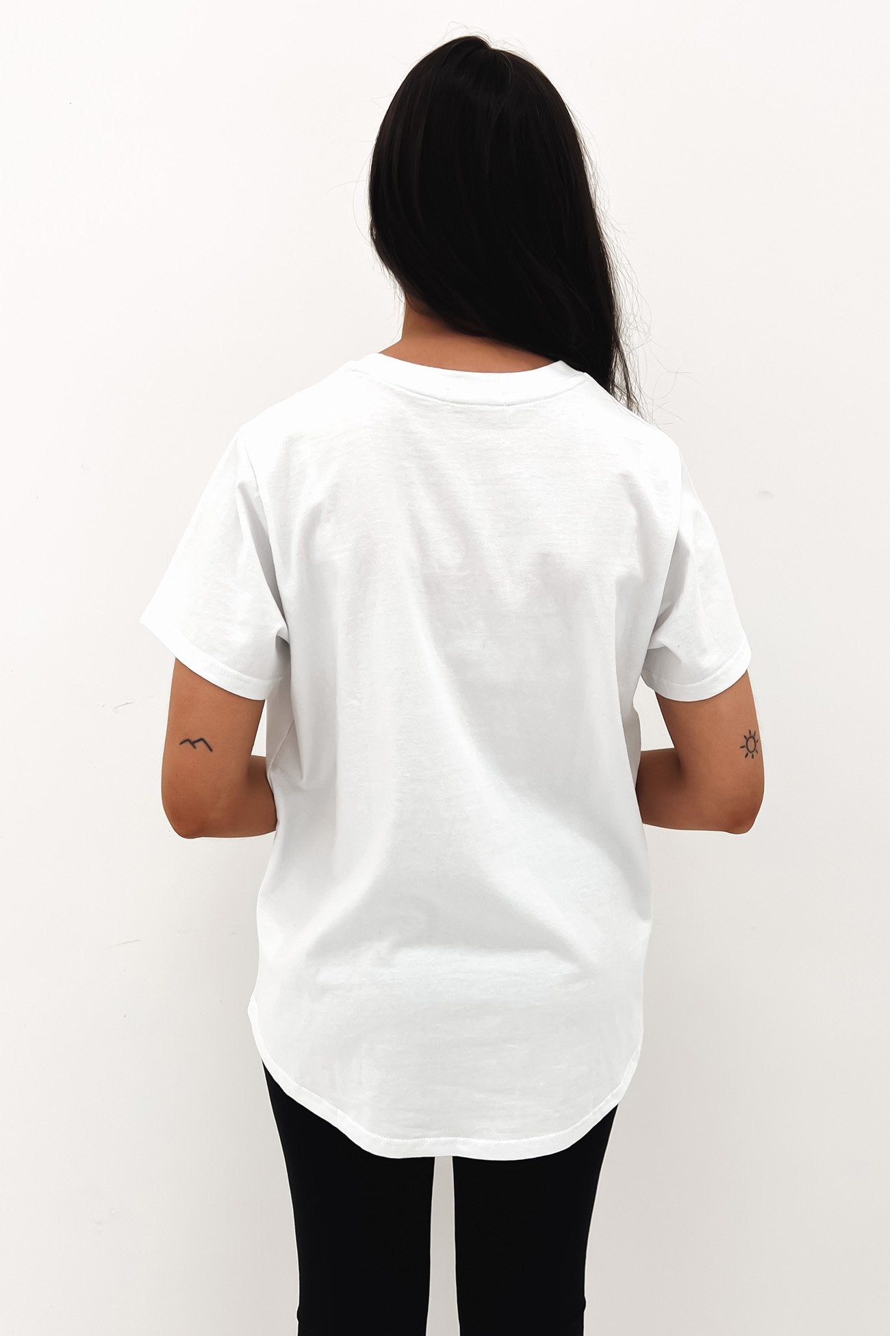 JNJL Embroidered Logo Tee White