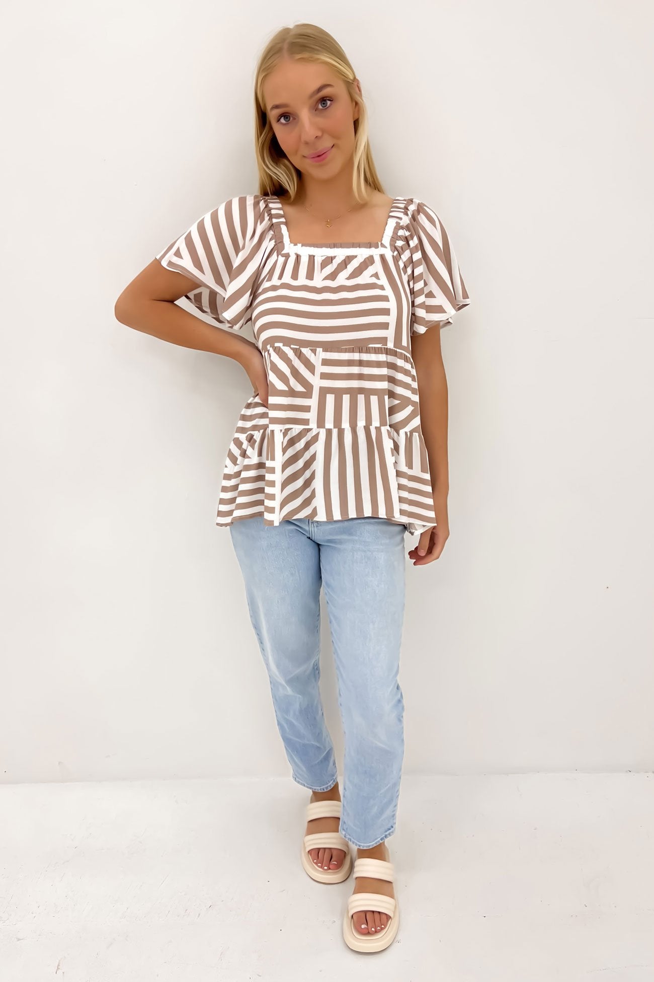 Joan Top Ziggy Taupe