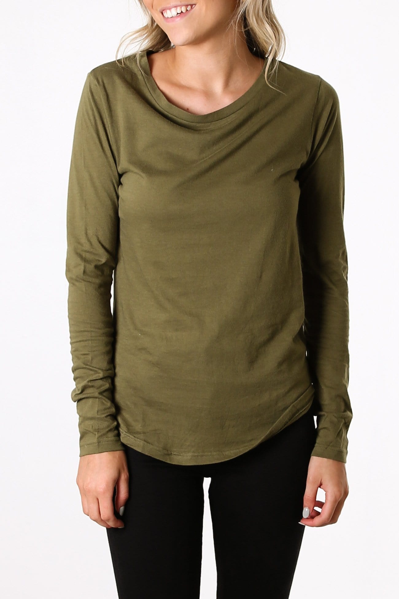 Kara Long Sleeve Tee Green