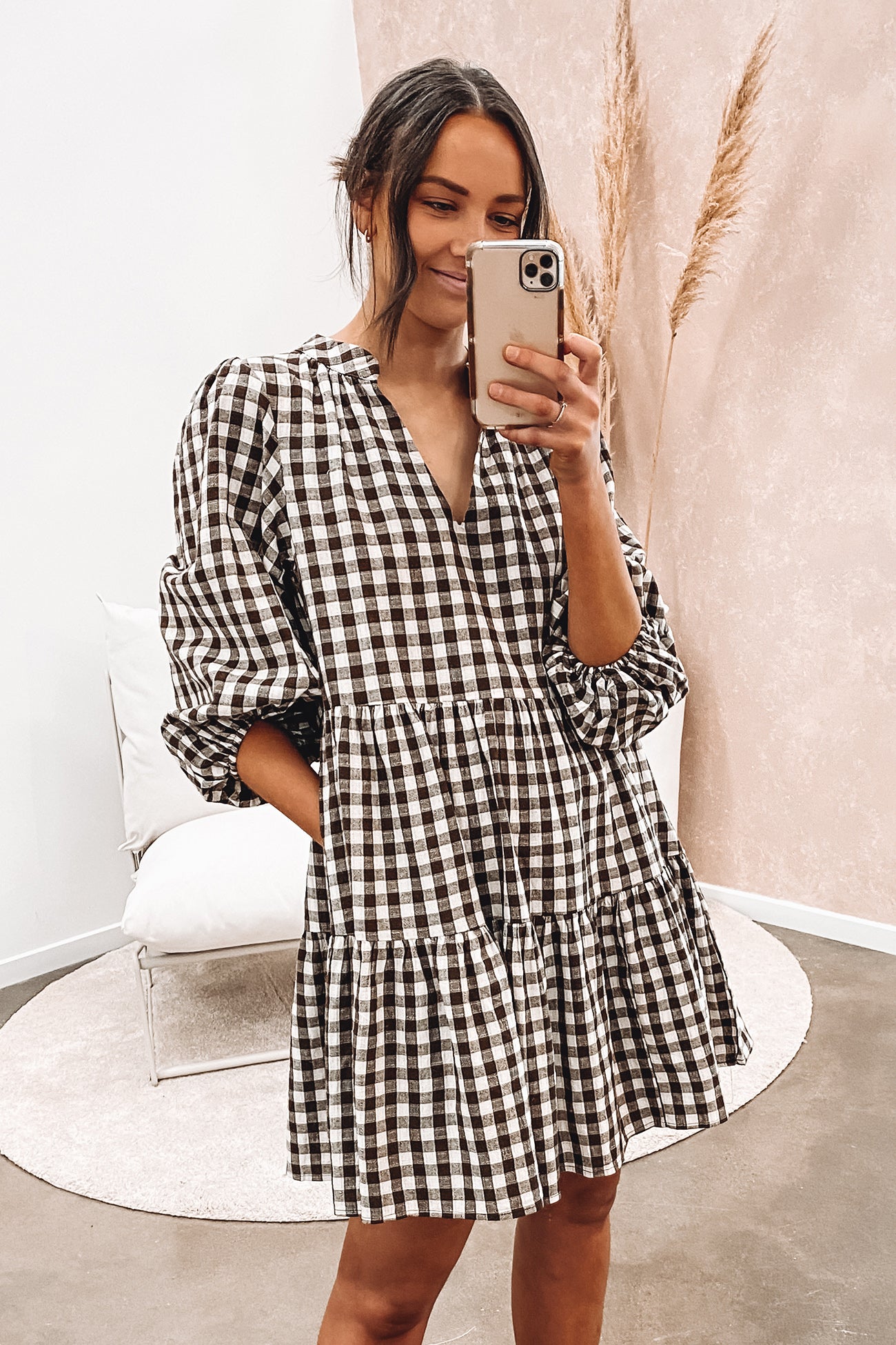 Karter Mini Dress Brown