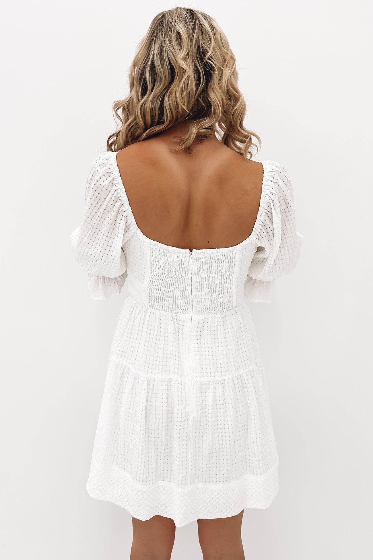 Khloe Mini Dress White