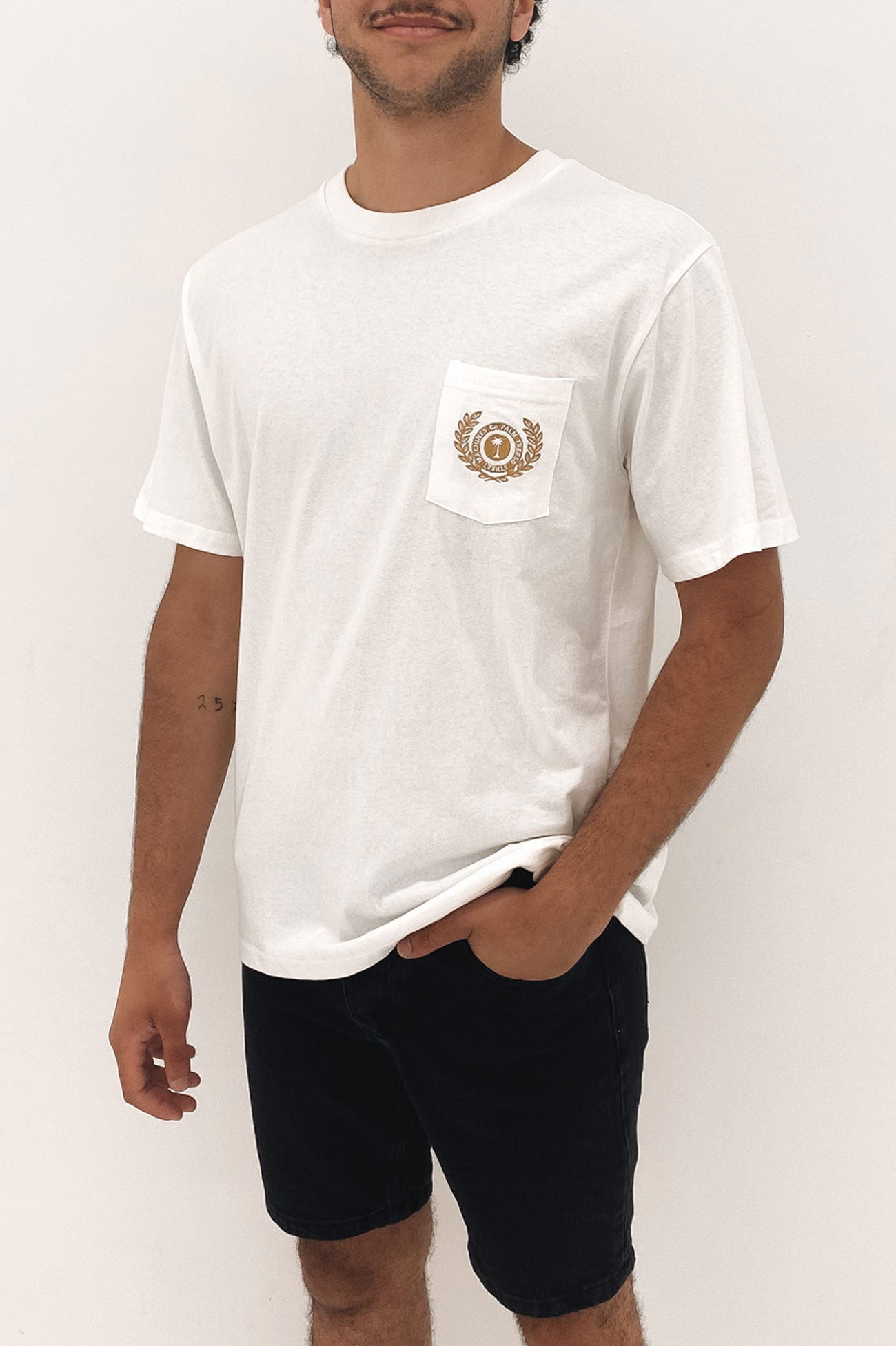 King Of Thrills Merch Fit Pocket Tee Dirty White