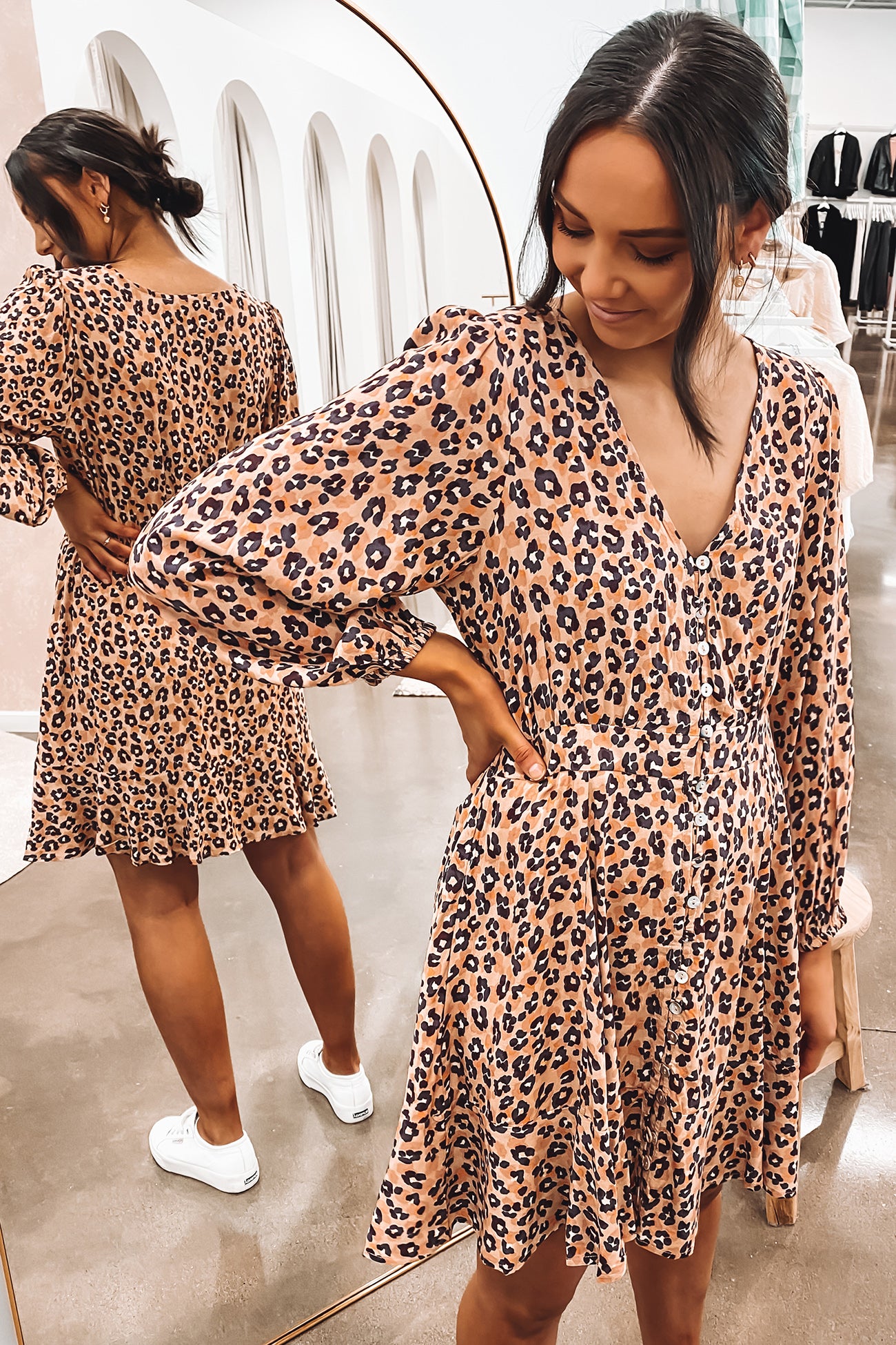 Kohan Mini Dress Multi Leopard