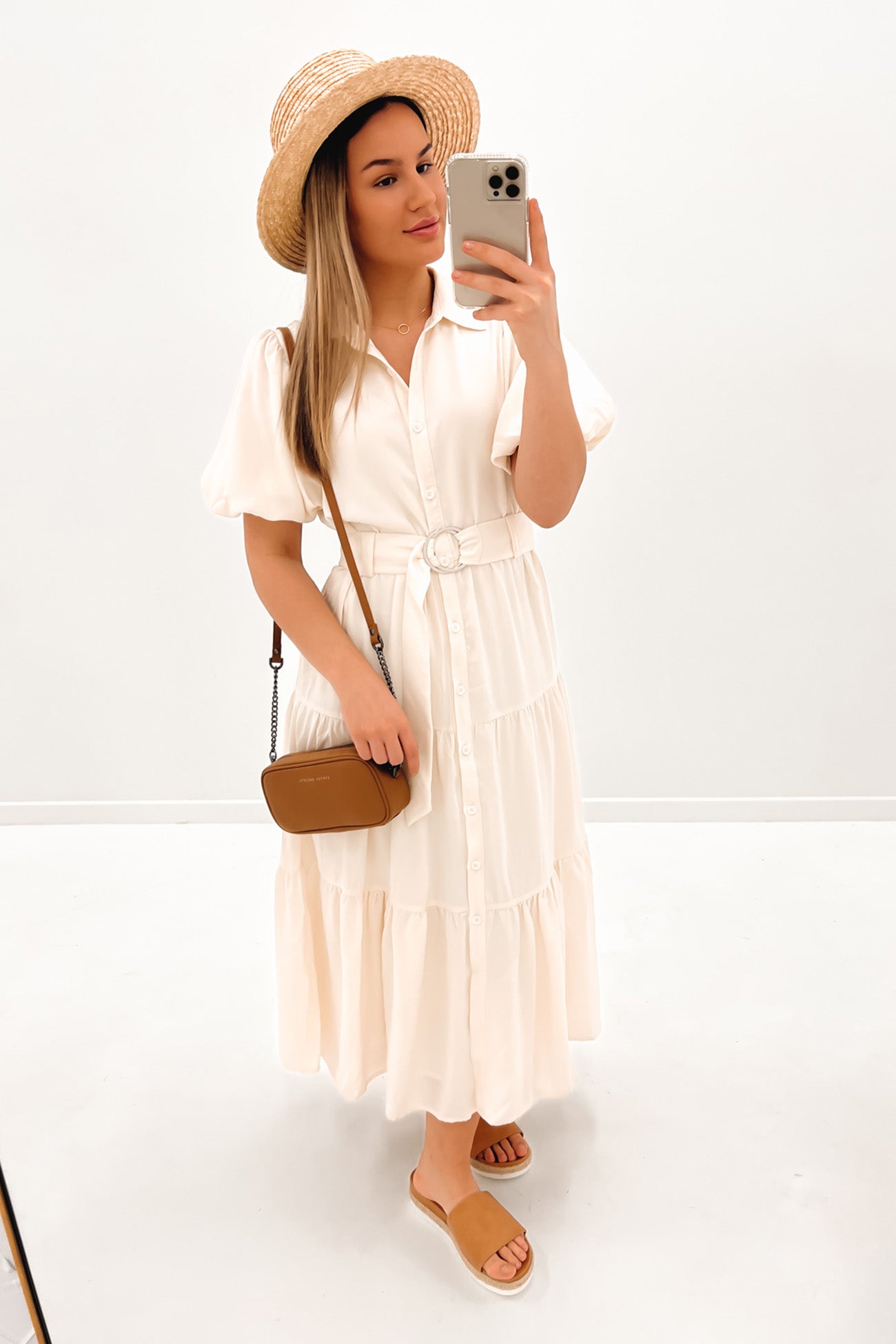 Kyzer Midi Dress Cream