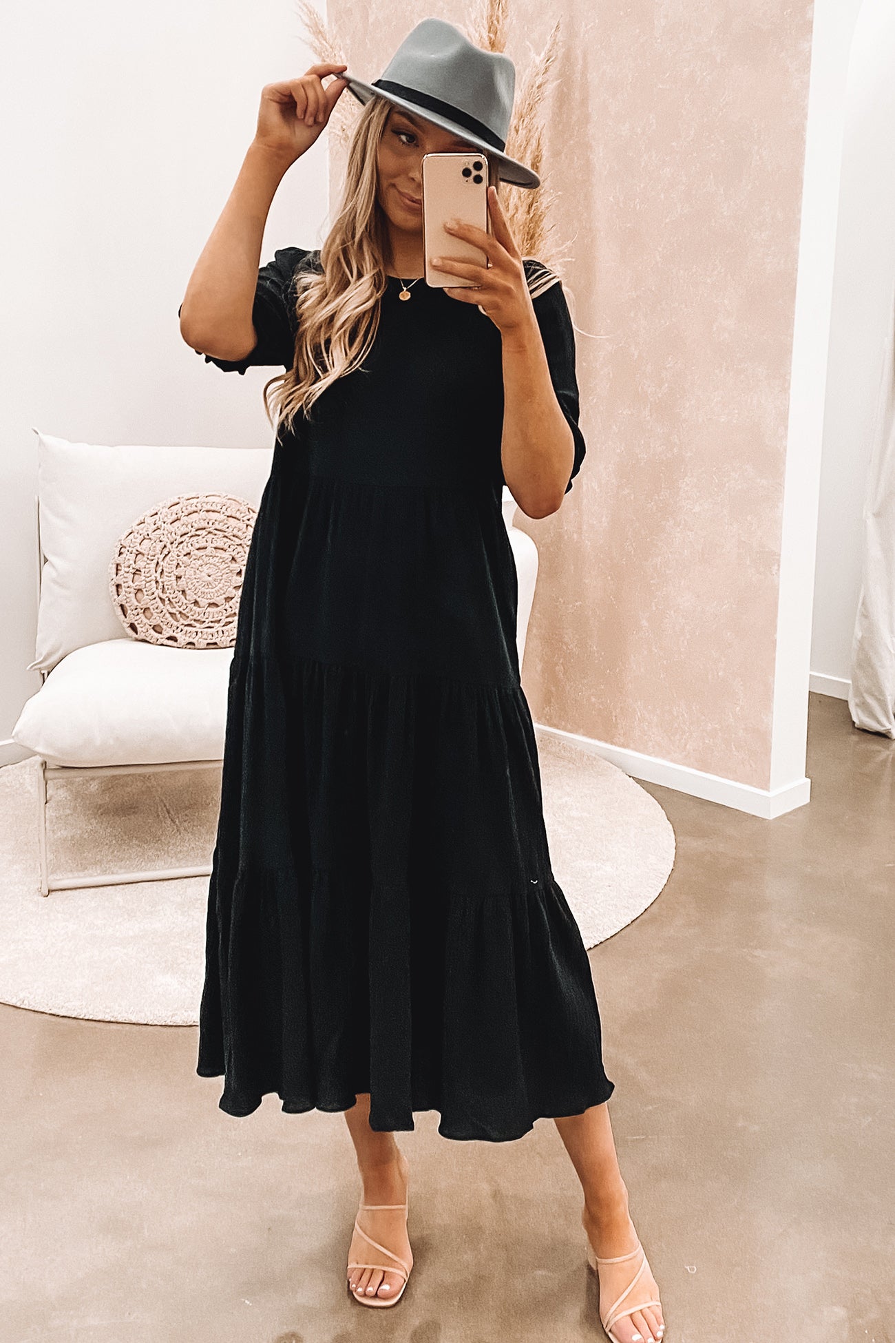 Lana Midi Dress Black