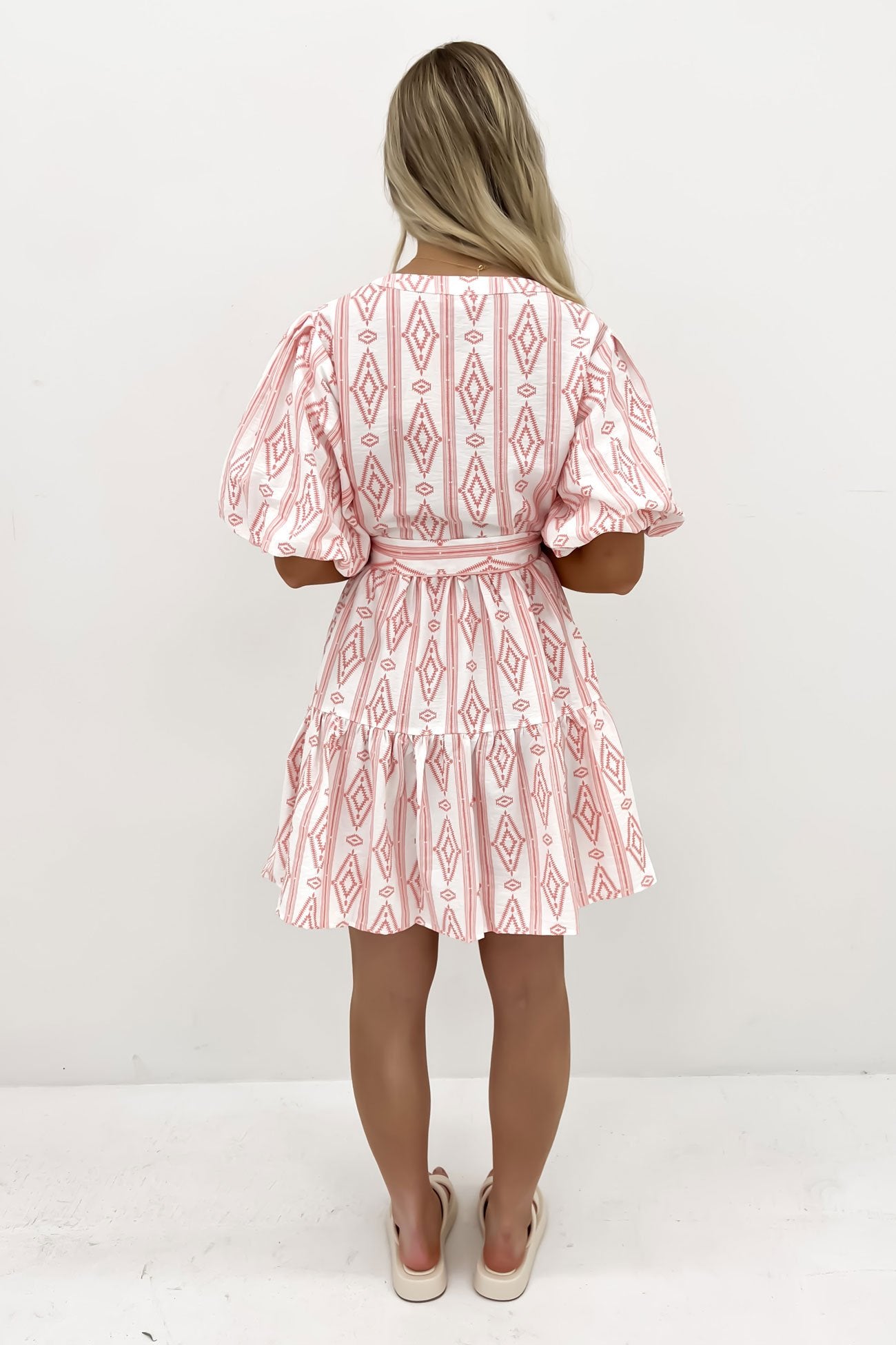 Lazlo Mini Dress Pink White