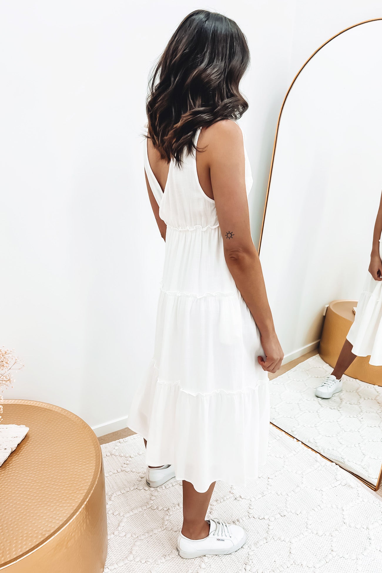 Letitia Midi Dress White