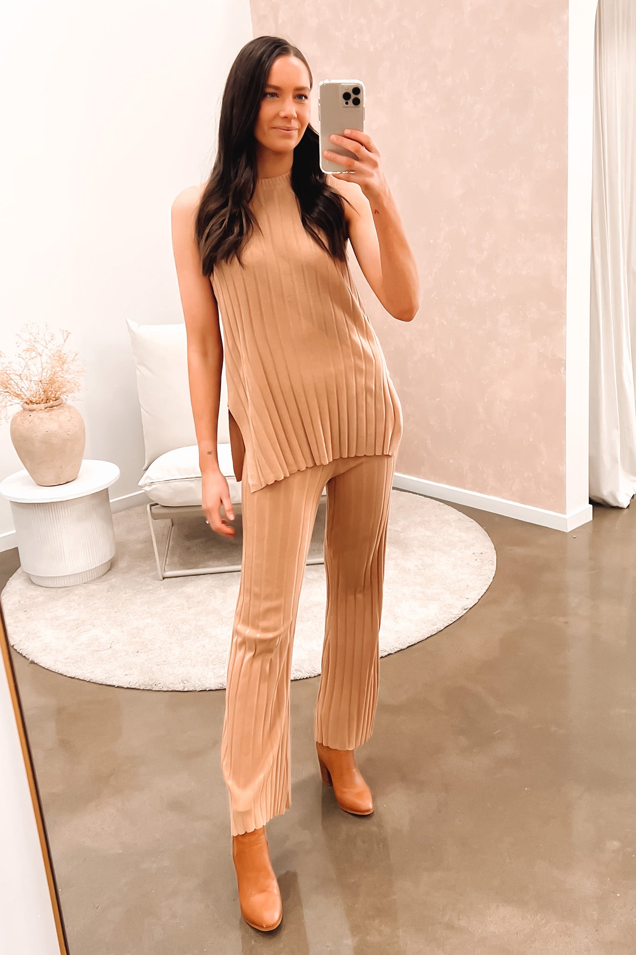 Lewis Knit Pant Latte