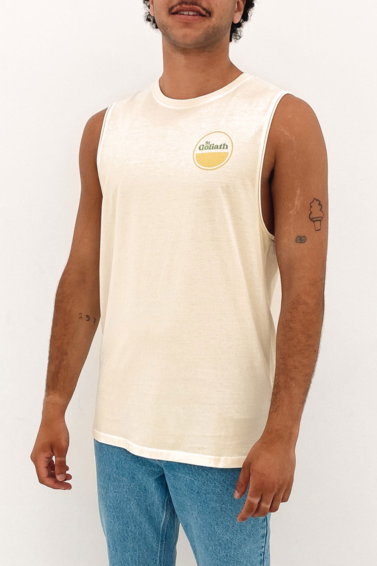 Lighthouse Muscle Vintage White