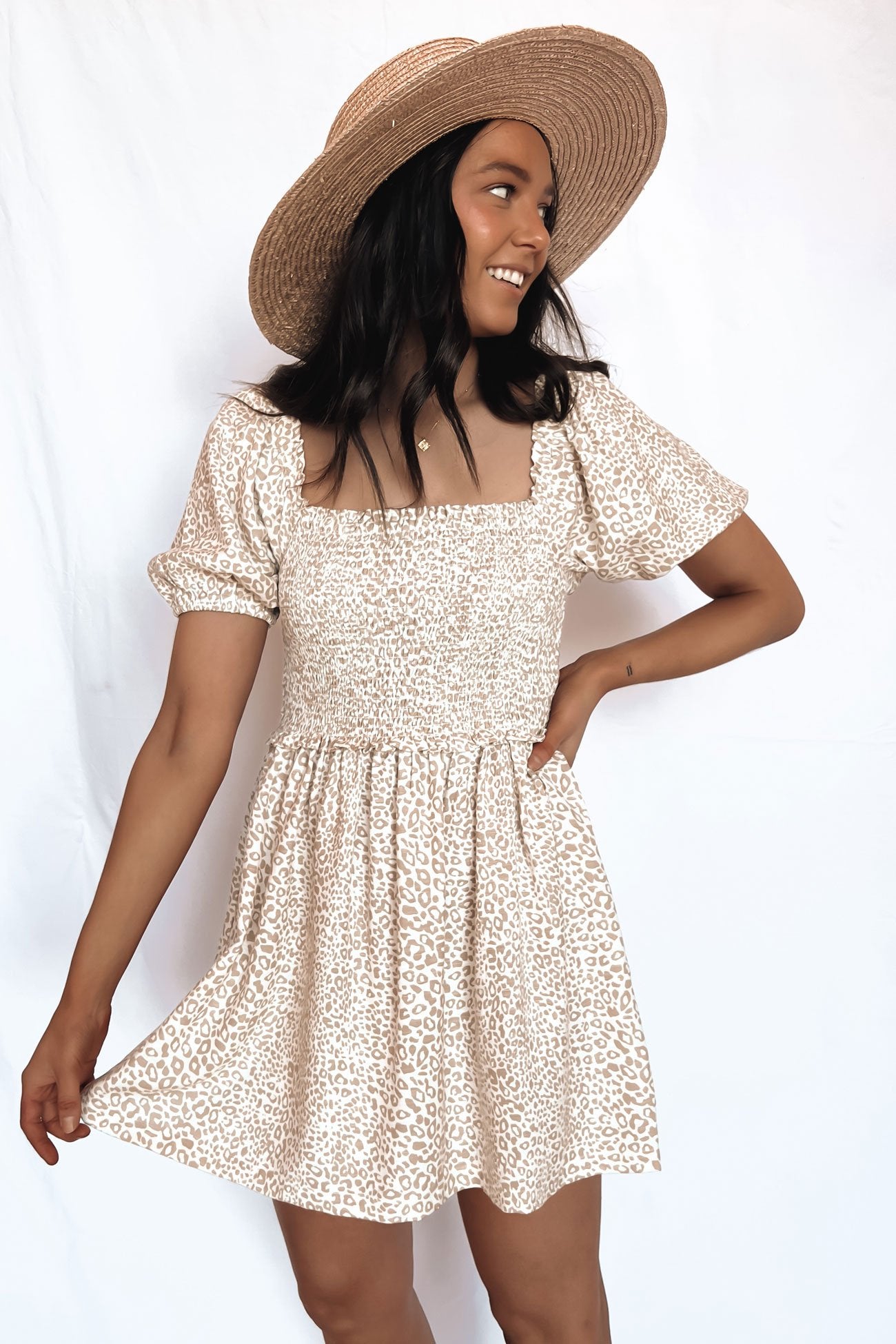 Logan Mini Dress Print