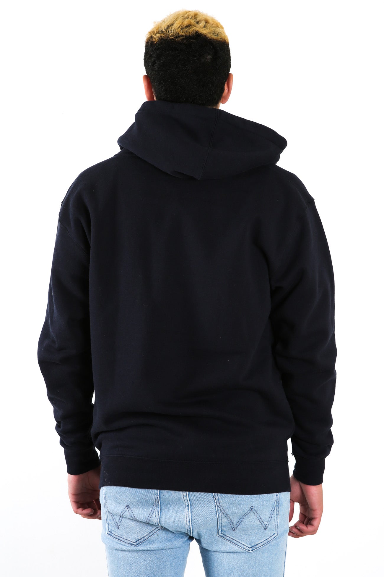 Logo Zip Hood Navy