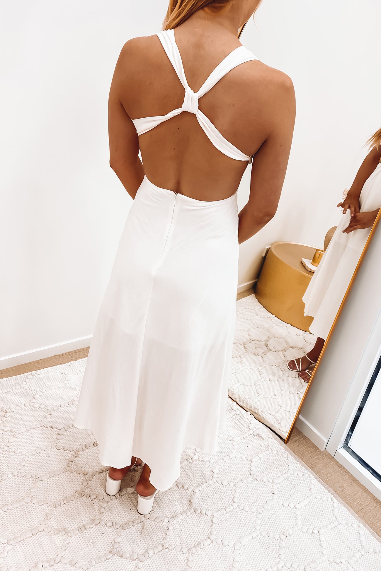 Lorena Midi Dress White