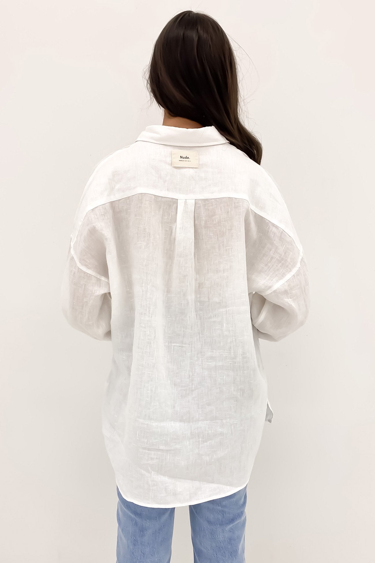 Lounge Heritage Linen Shirt White