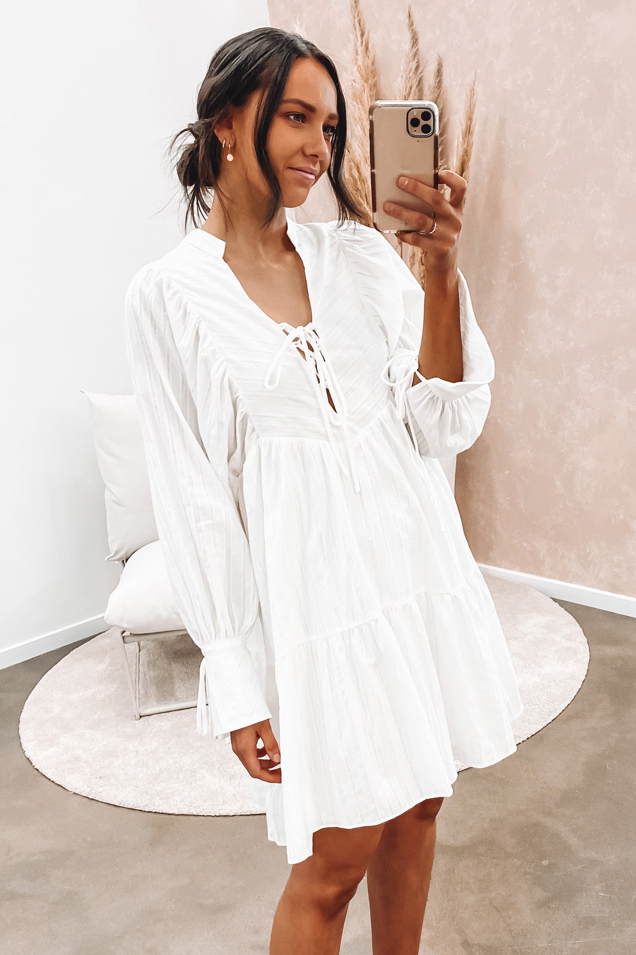 Luella Mini Dress White