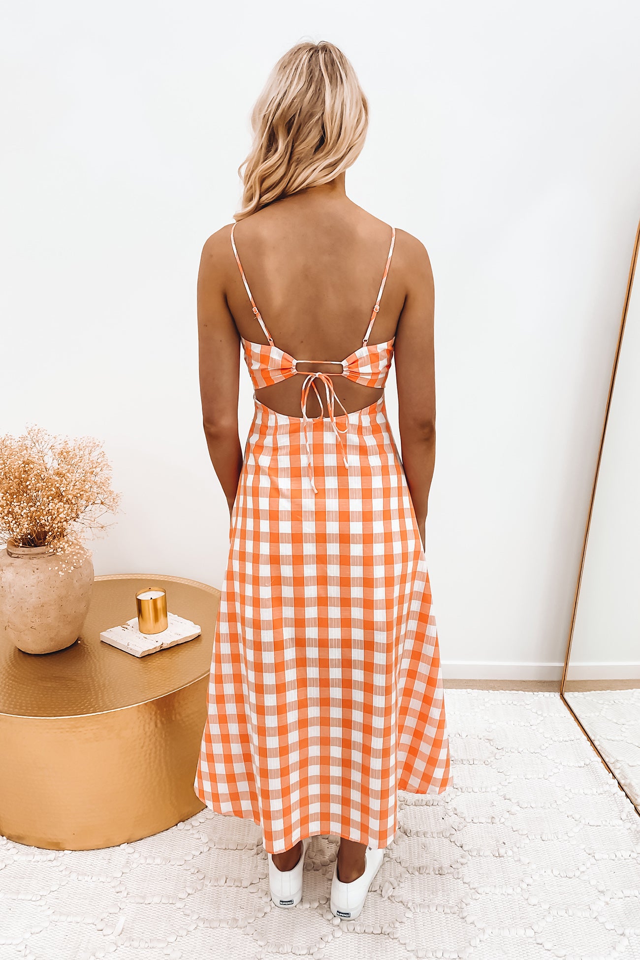 Lyla Midi Dress Orange