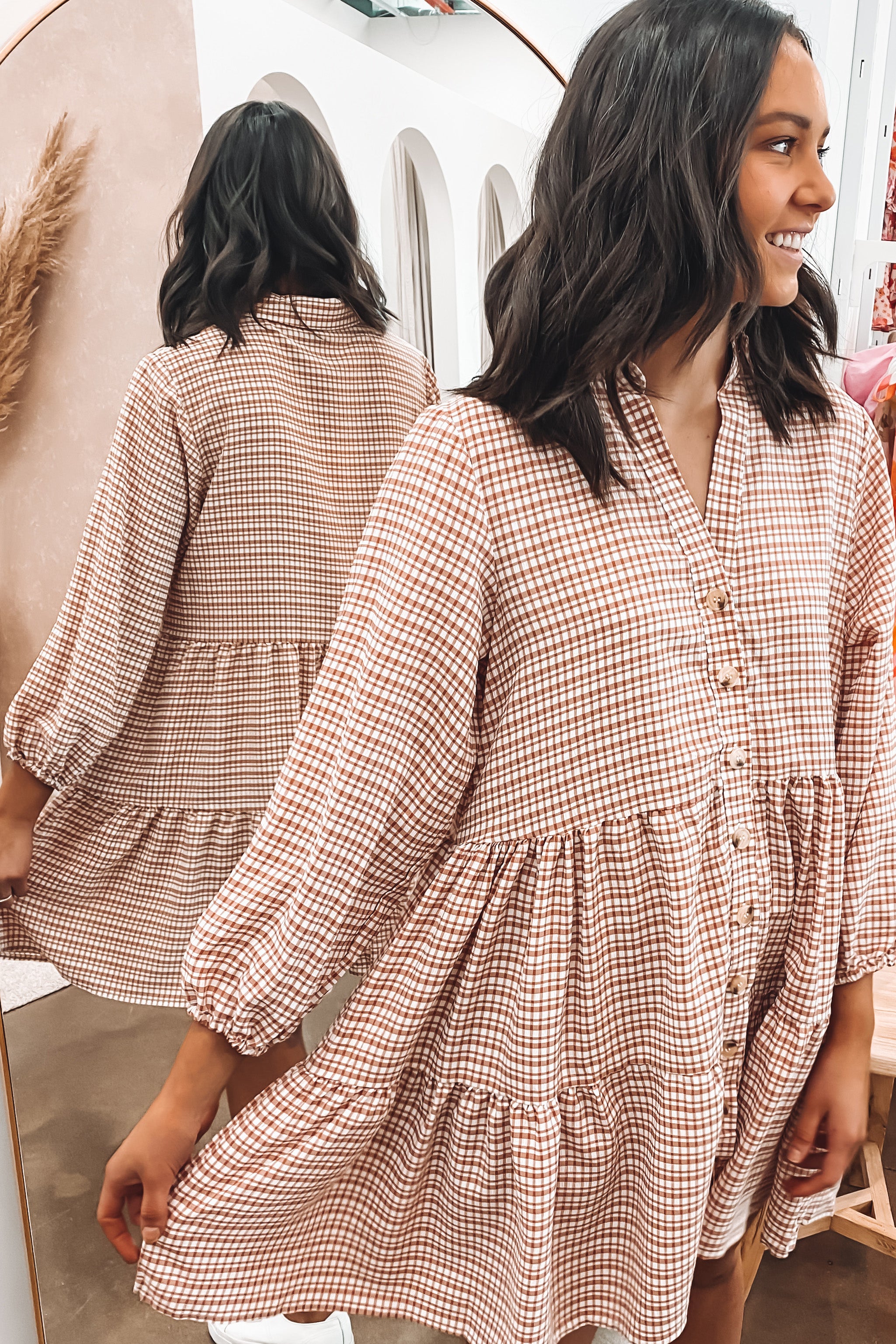 Marley Mini Dress Rust