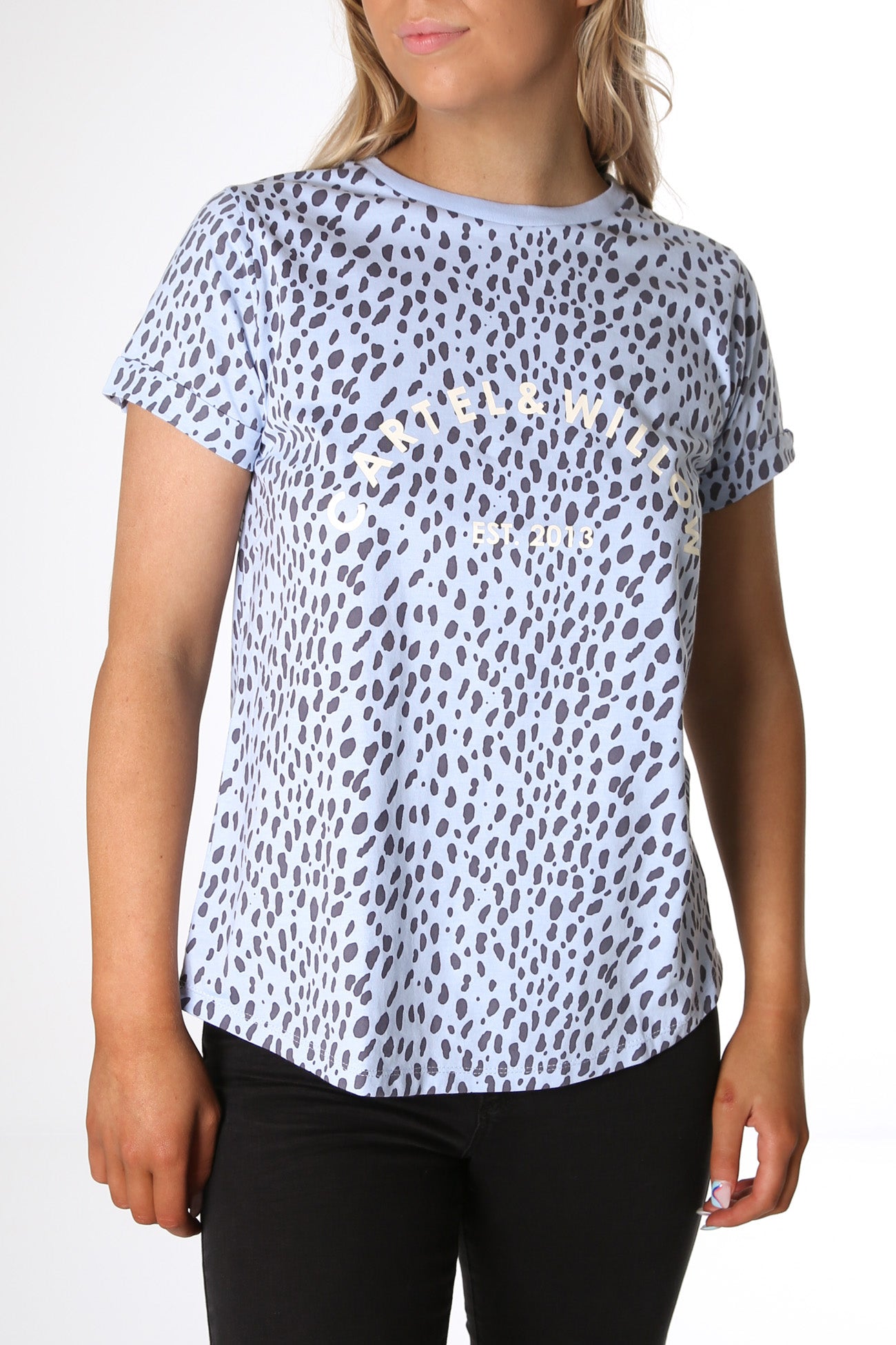 Marlo Tee Blue Leopard