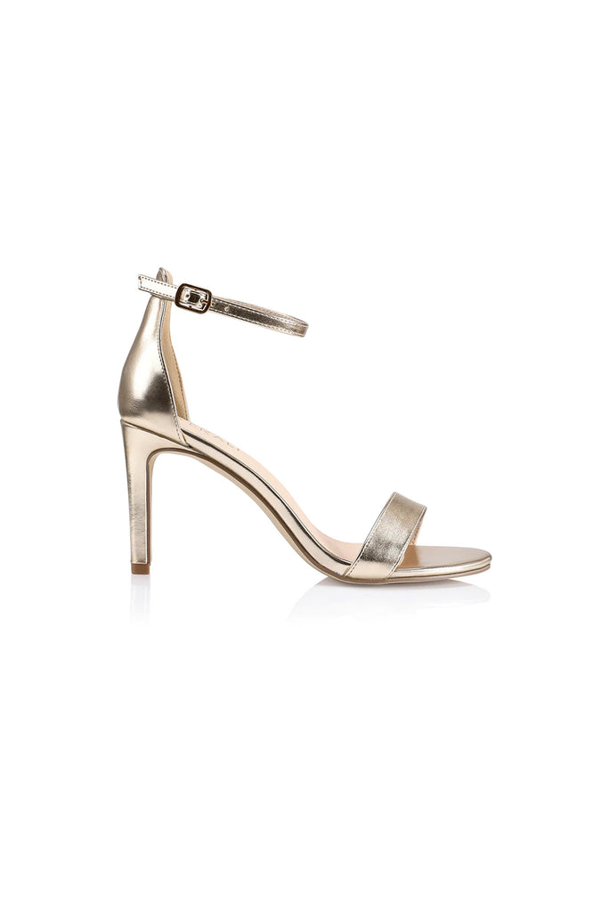 Champagne ankle strap heels discount