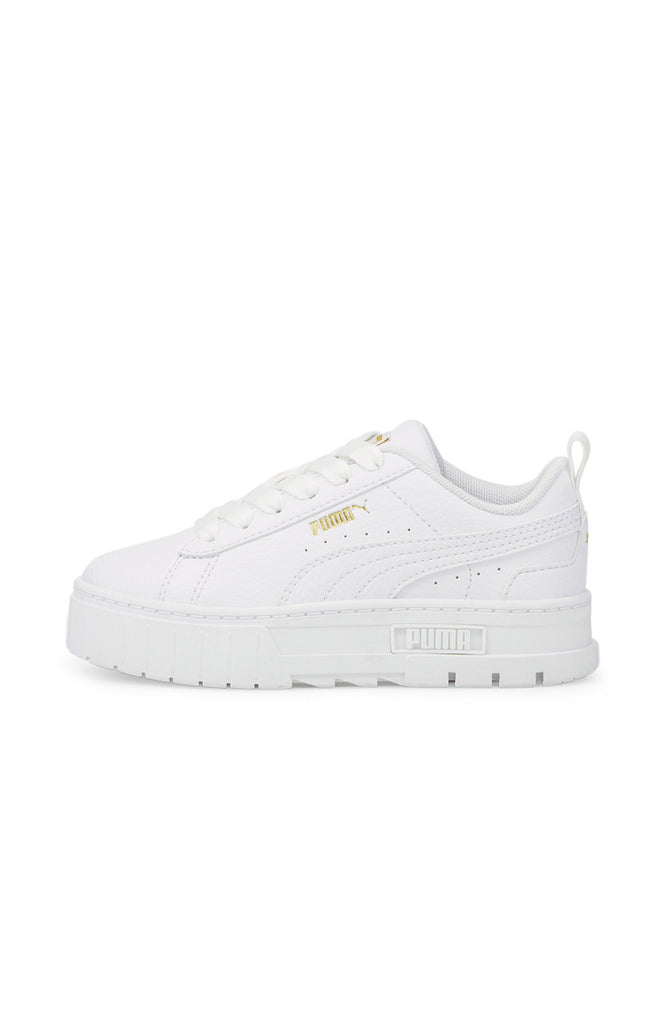 Mayze Leather Kids Sneaker Puma White Puma Team Gold Jean Jail