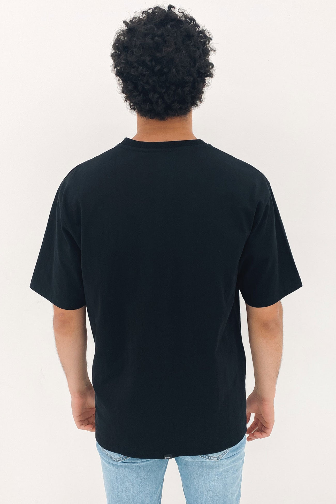 Meantime Oversize Fit Tee Black