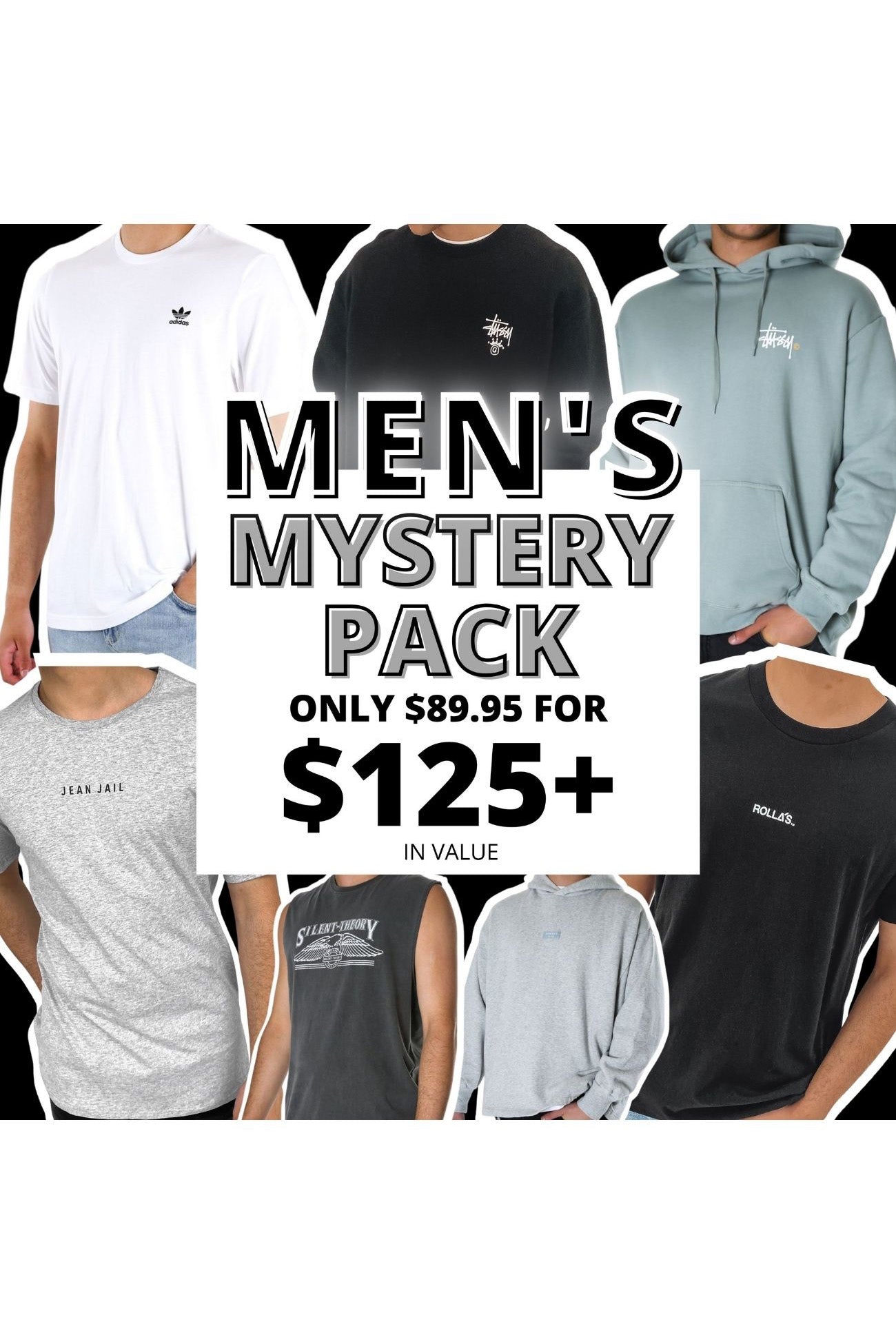 Mens Mystery Pack 120+