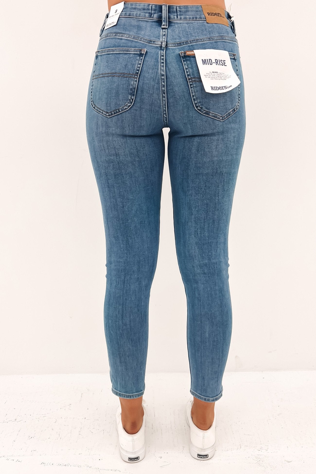 Mid Ankle Skimmer Jean Solar Blue