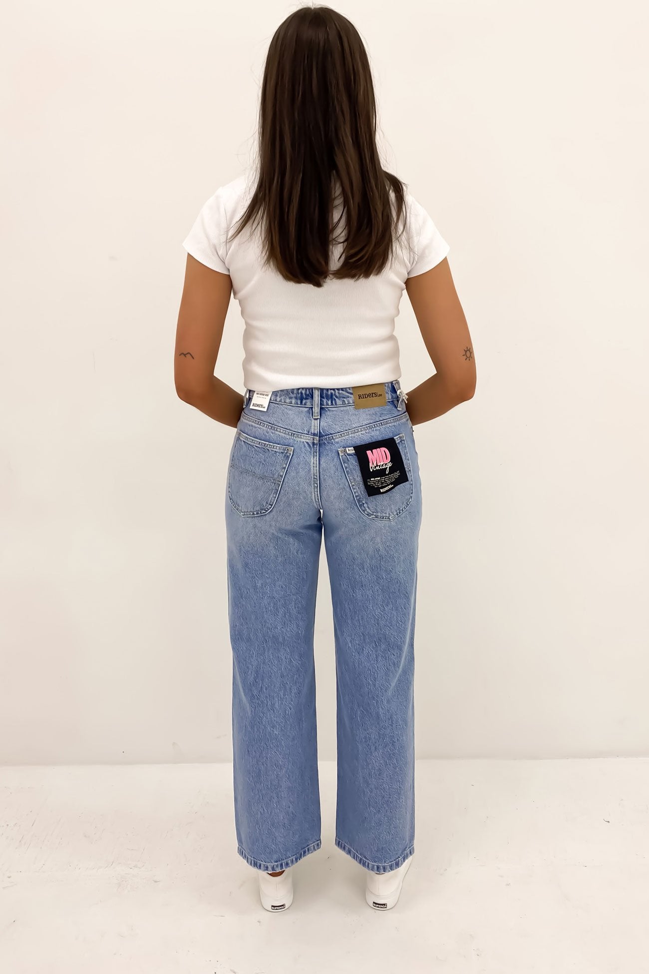 Mid Vintage Wide Leg Jean Bayside Fade