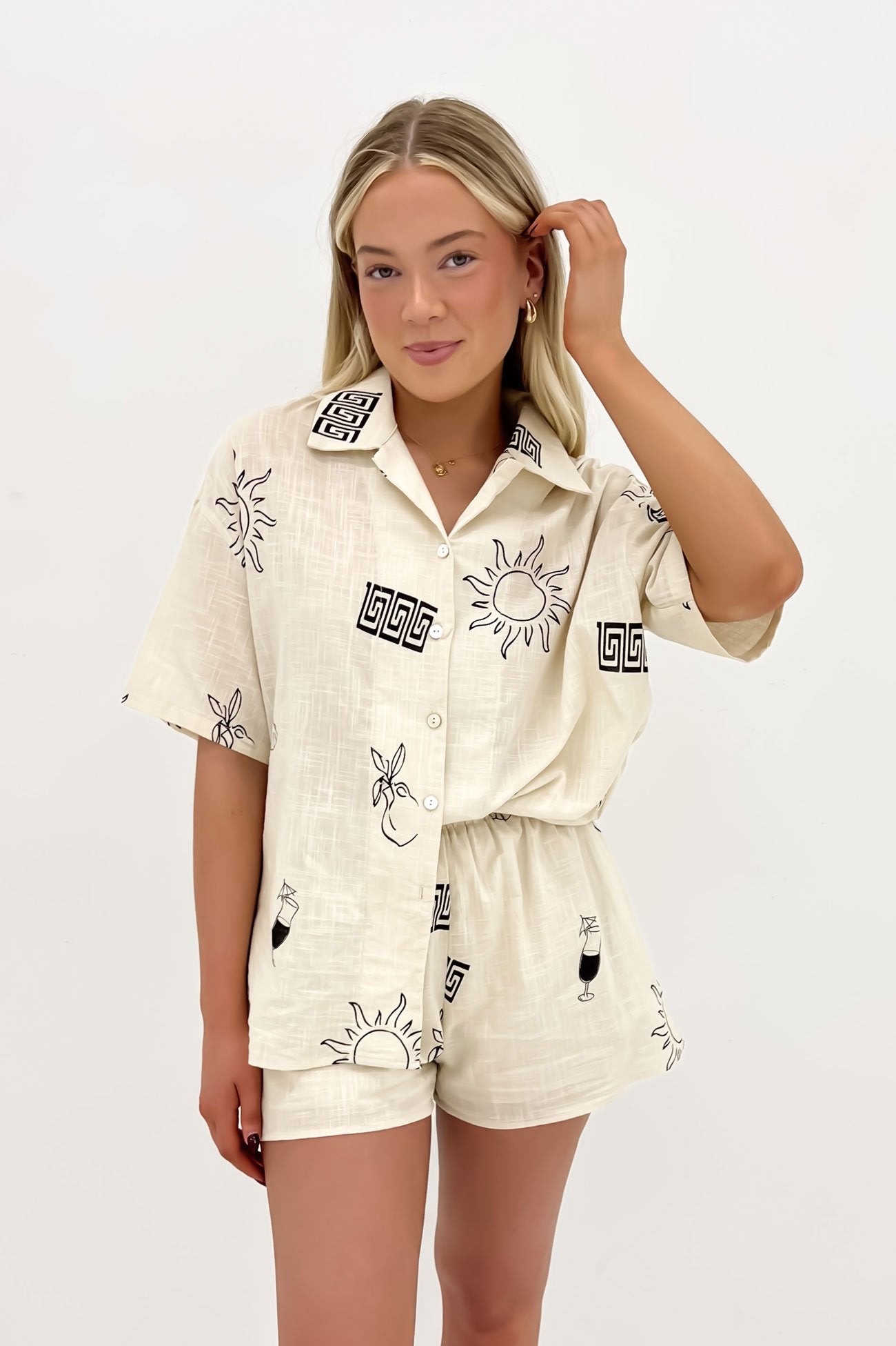 Milos Set Beige Black