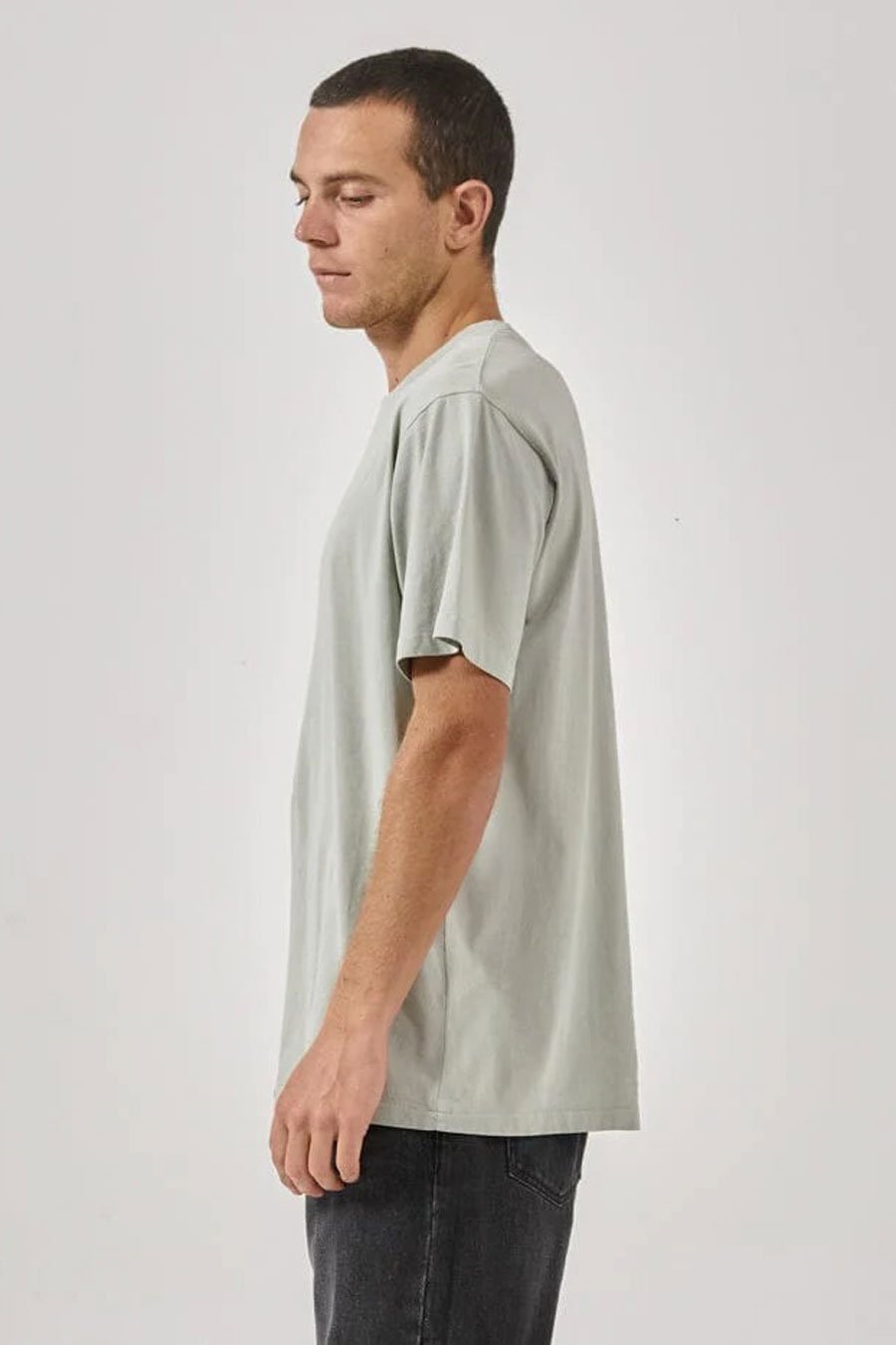 Minimal Thrills Merch Fit Tee Sage Grey