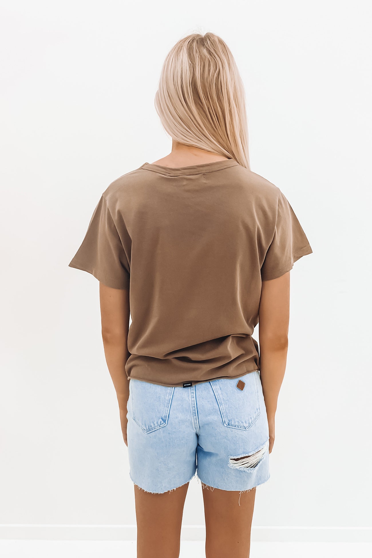 Minimal Thrills Relaxed Tee Walnut