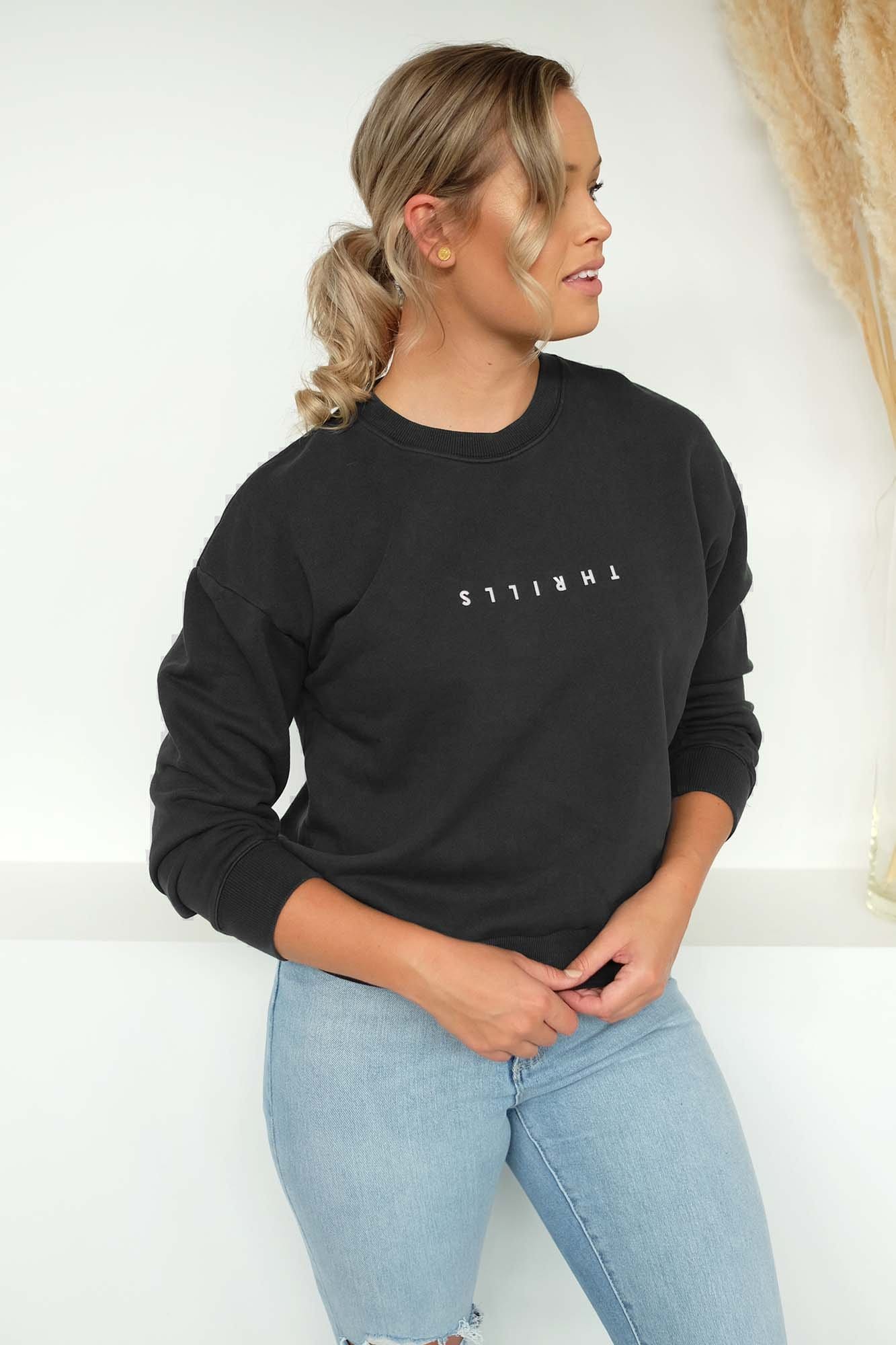 Minimal Thrills Crew Heritage Black Thrills - Jean Jail