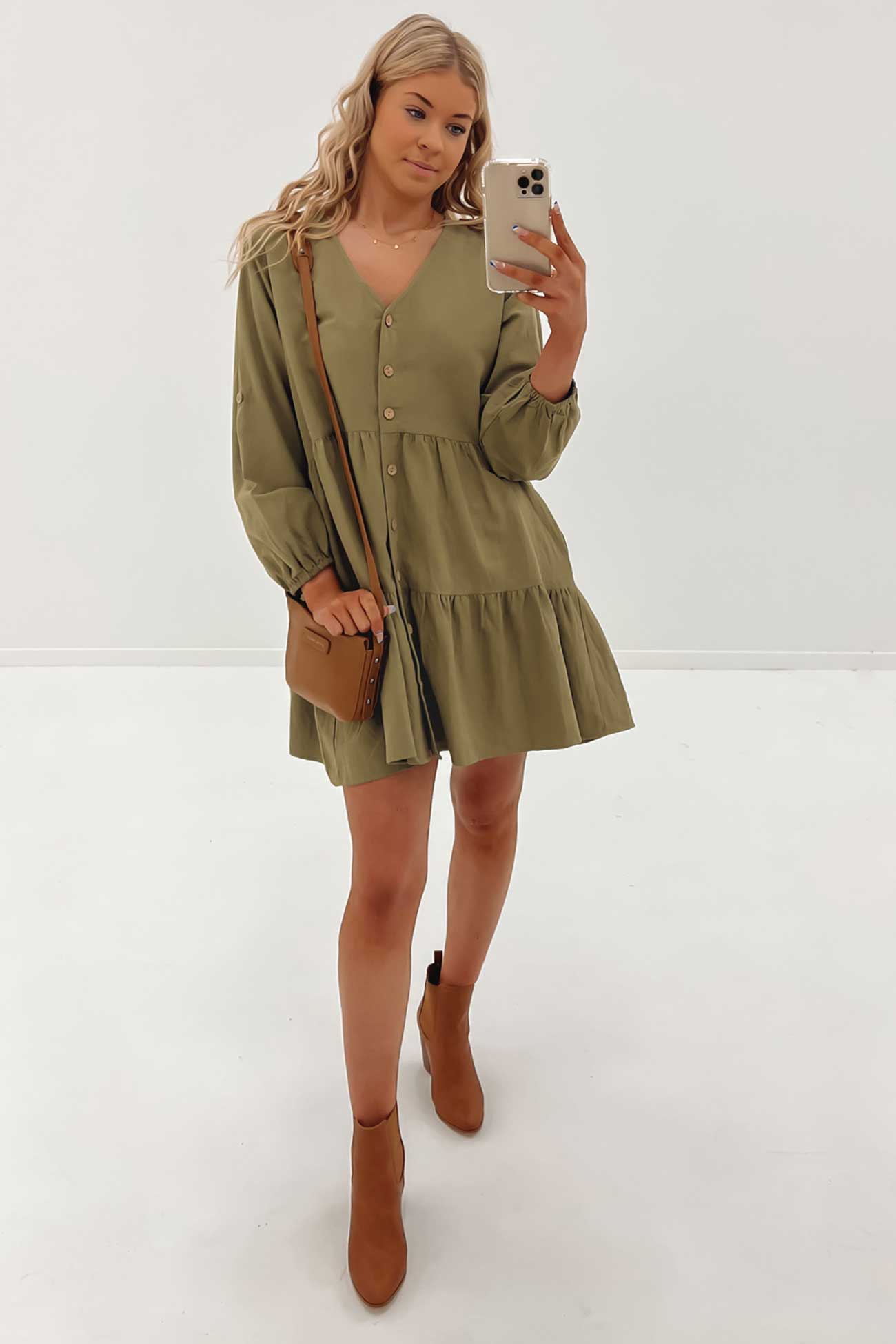 Molly Mini Dress Green