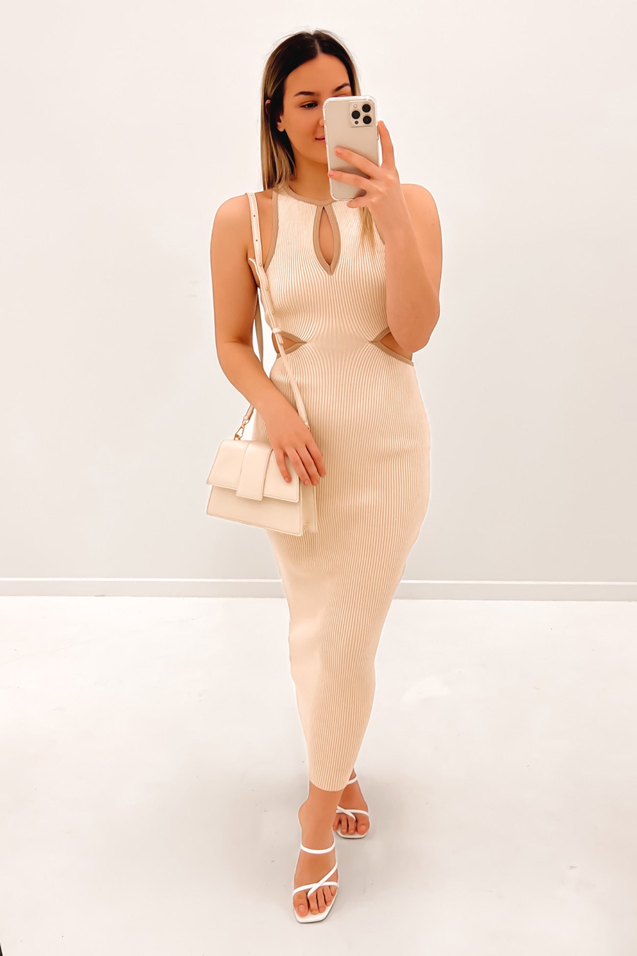 Montana Midi Dress Cream