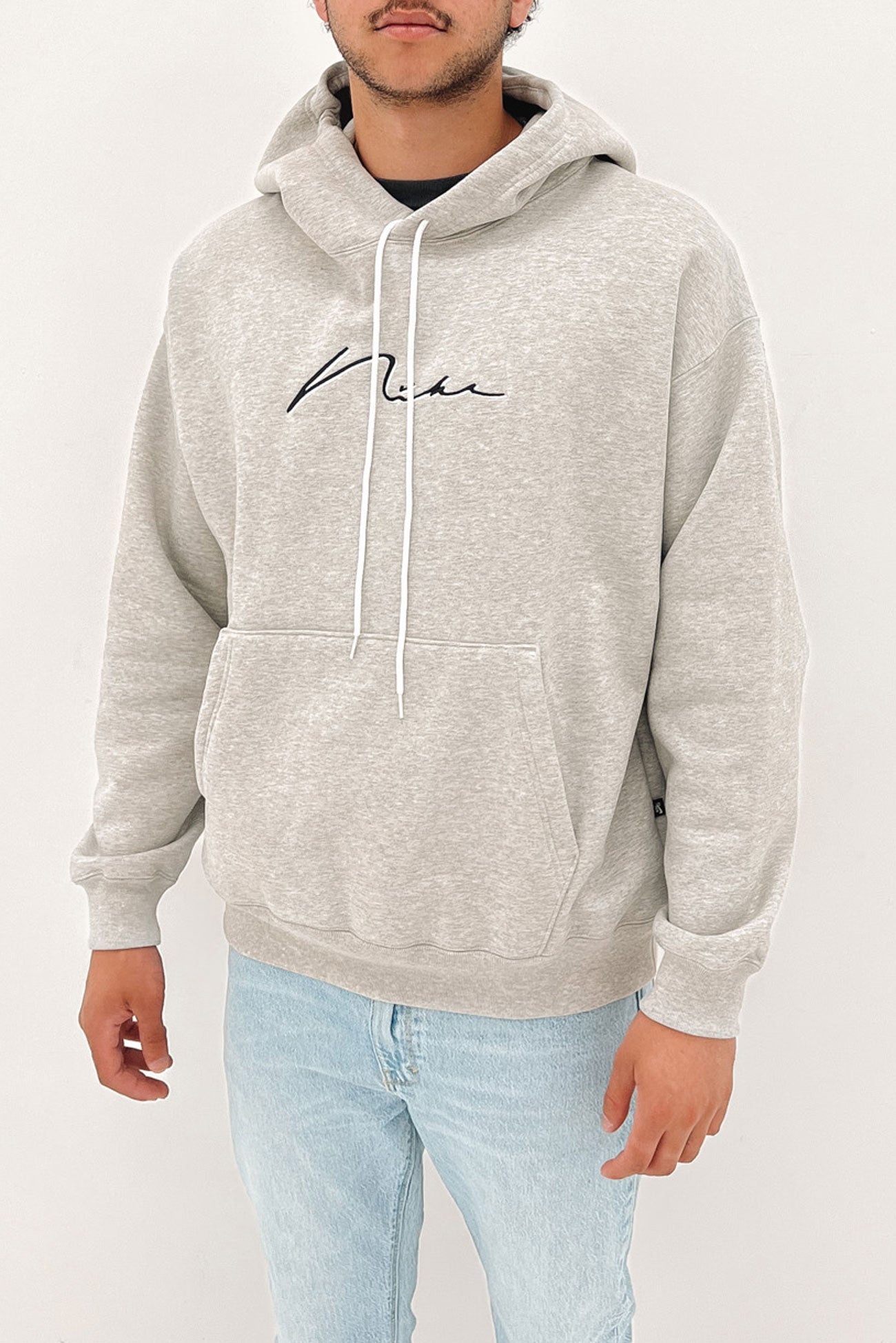 Nike SB Hand Script Logo Hoodie Grey Heather