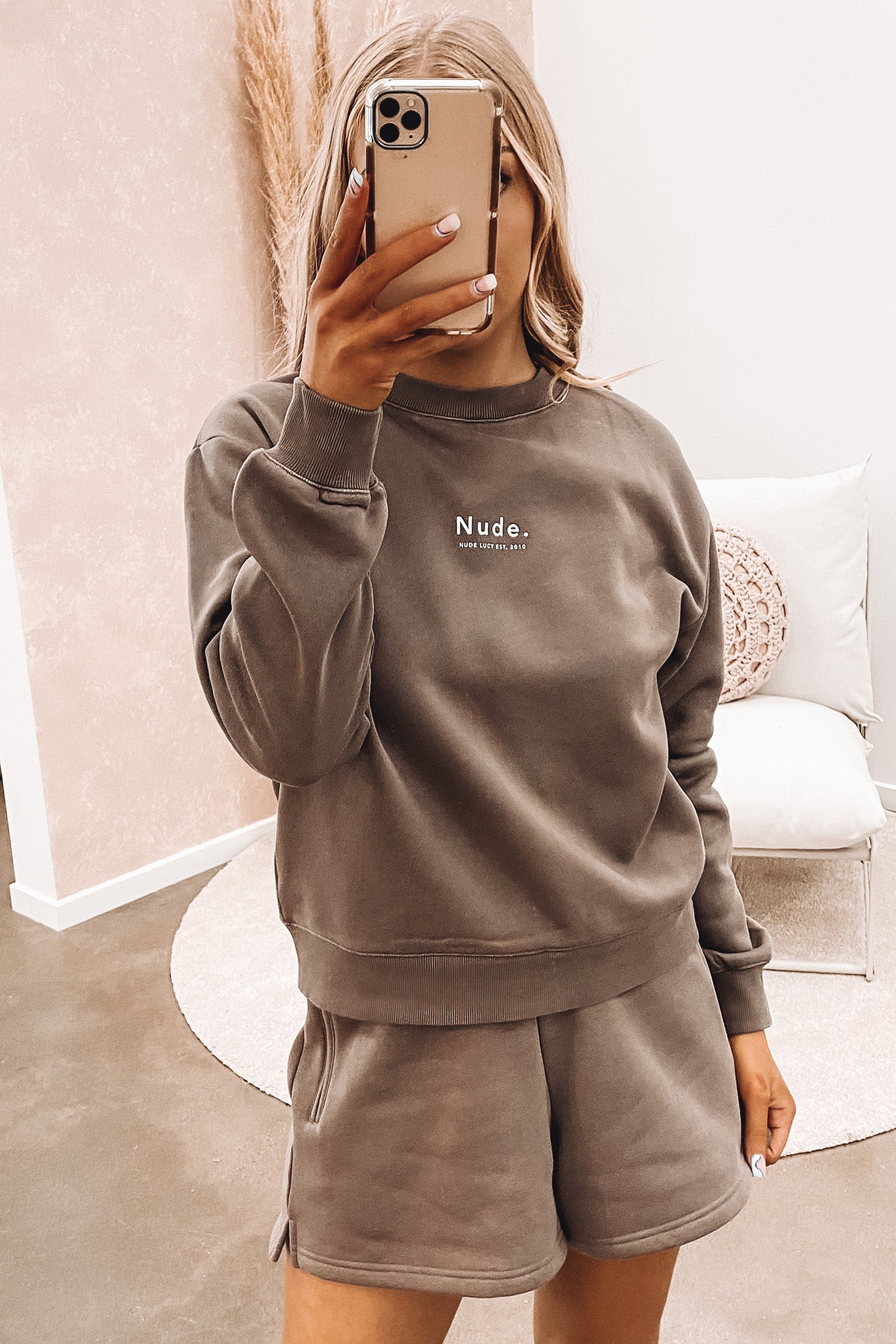 Nude. Heritage Sweat Ash