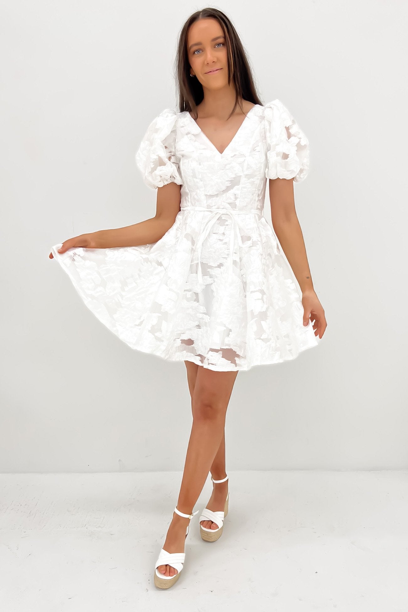 Nya Mini Dress White