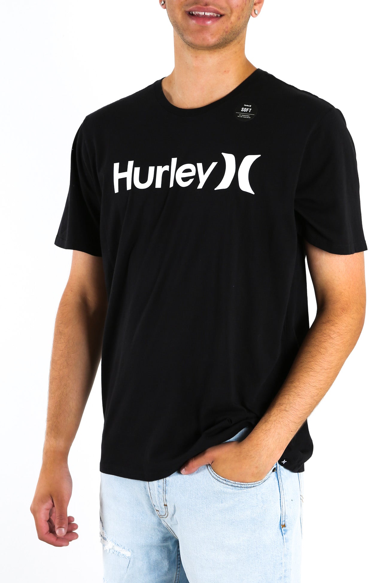 One & Only Short Sleeve Soild T-Shirt Black