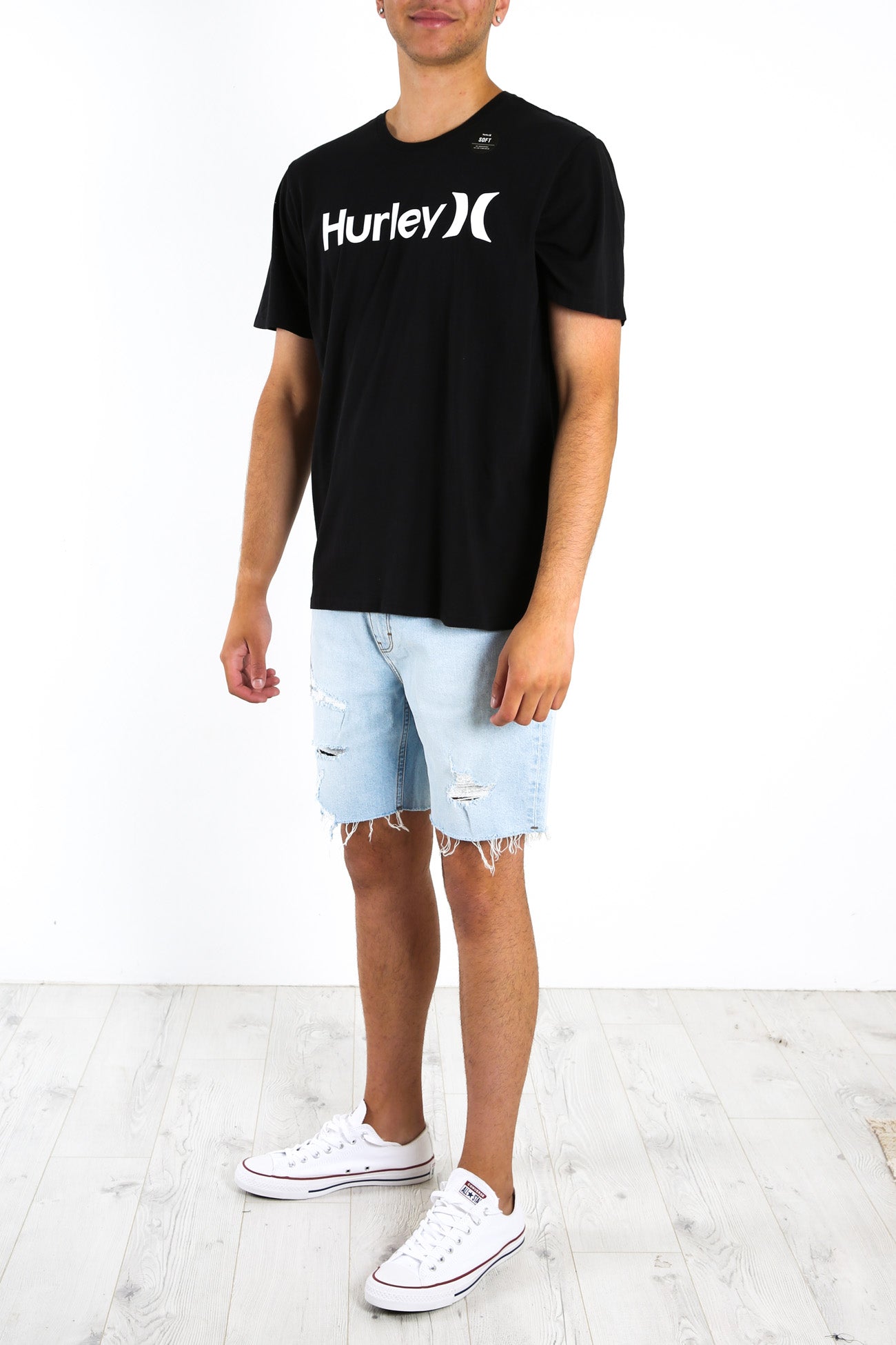 One & Only Short Sleeve Soild T-Shirt Black