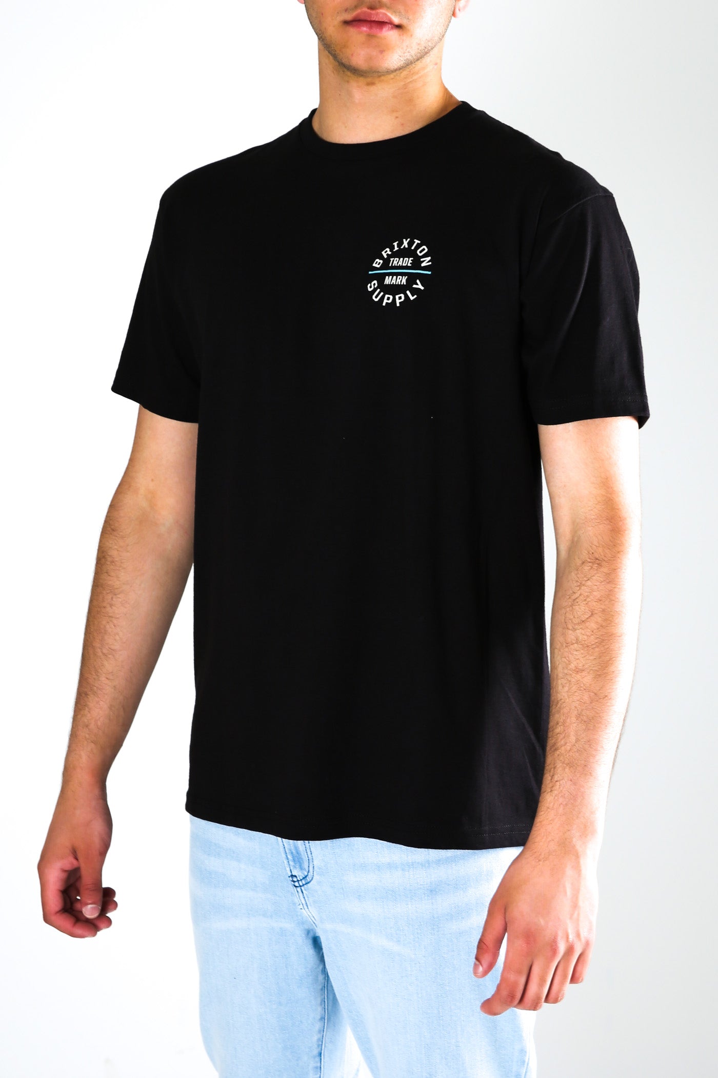 Oath V Short Sleeve Standard Tee Black Cream